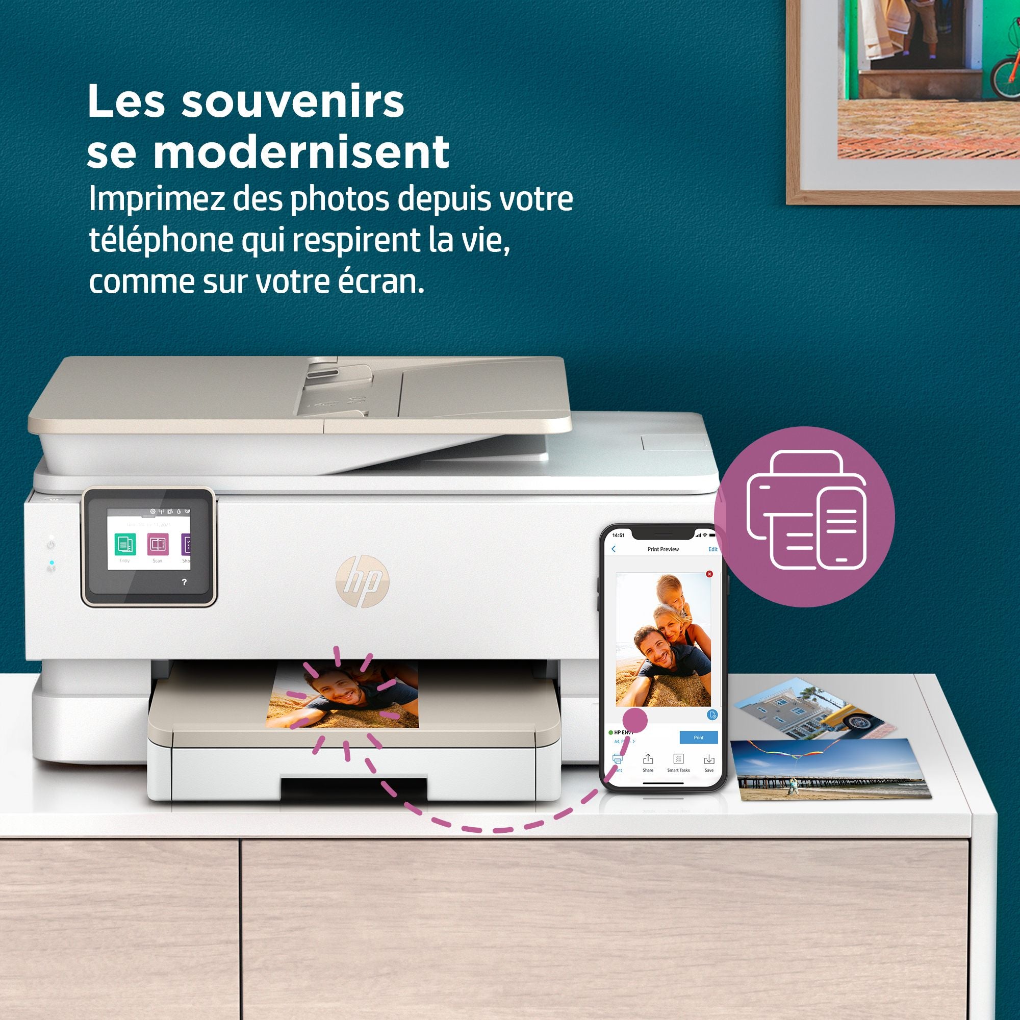 HP ENVY Imprimante tout-en-un HP Inspire 7920e, Couleur, Imprimante pour Maison et Bureau a domicile, Impression, copie, numérisation, Sans fil  HP+  Éligibilit