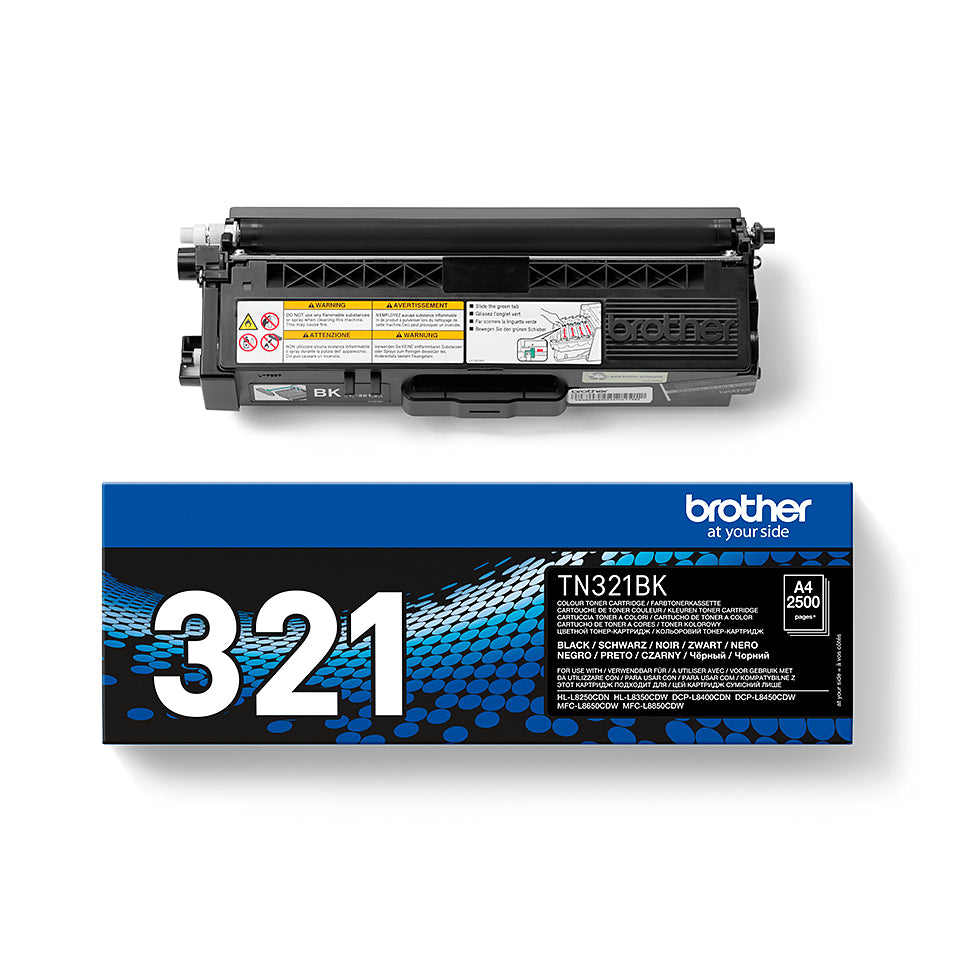 BROTHER TN-321BK cartouche de toner noir capacité standard 2.500 pages pack de 1