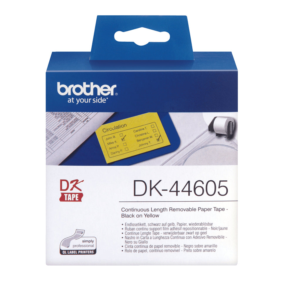 Label roll/yellow62mmx30.36m f QL-series
