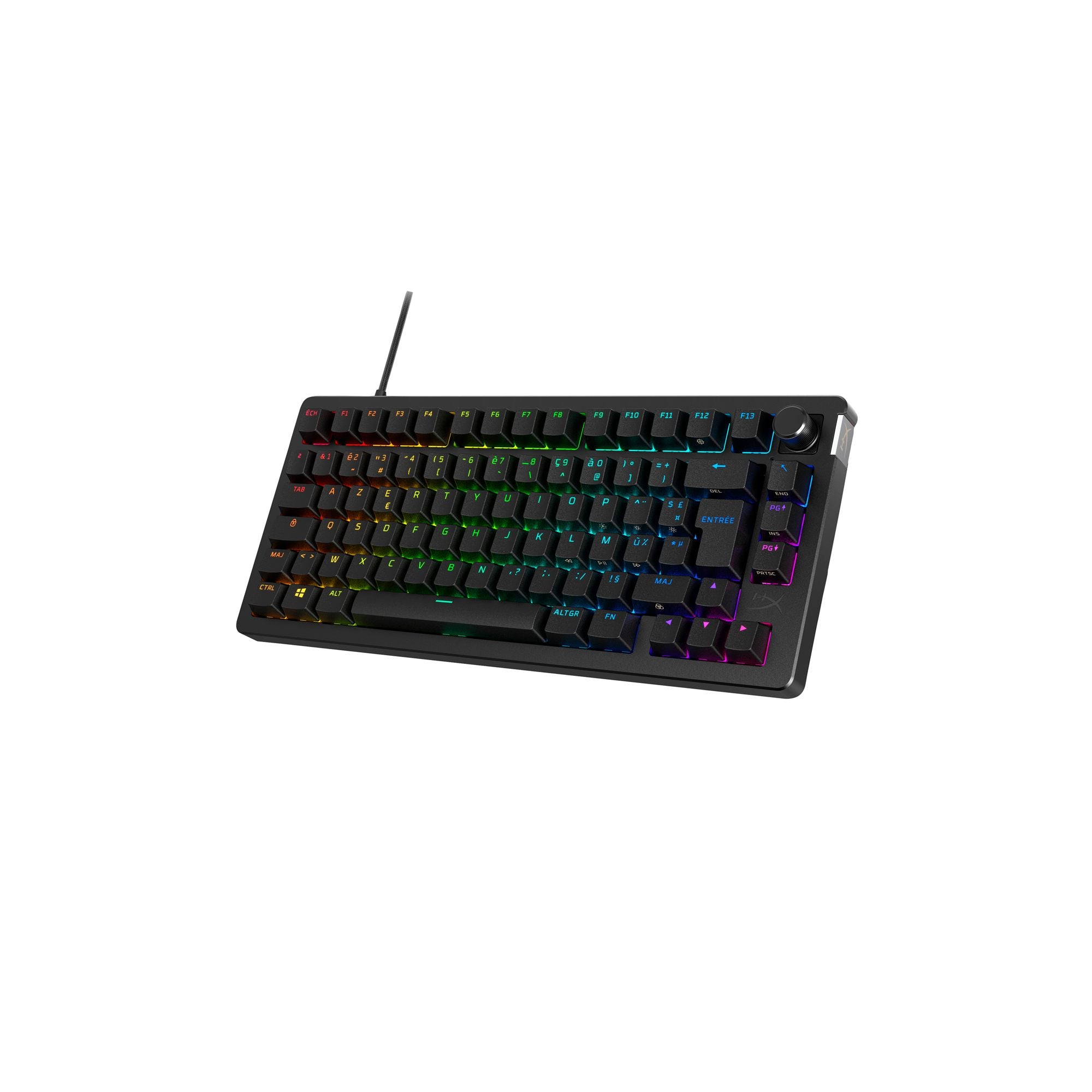 Clavier mécanique HyperX Alloy Rise 75 RGB - interrupteurs HX Red - QWERTY US INT