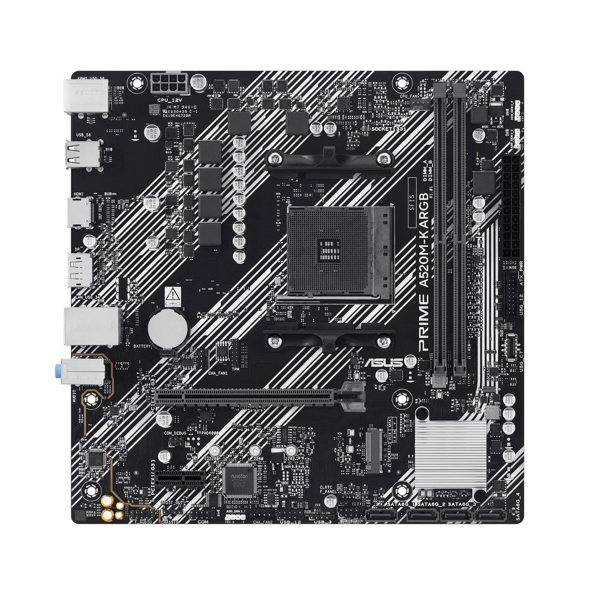 ASUS PRIME A520M-K ARGB AM4 DDR4 M.2 HDMI AURA MB