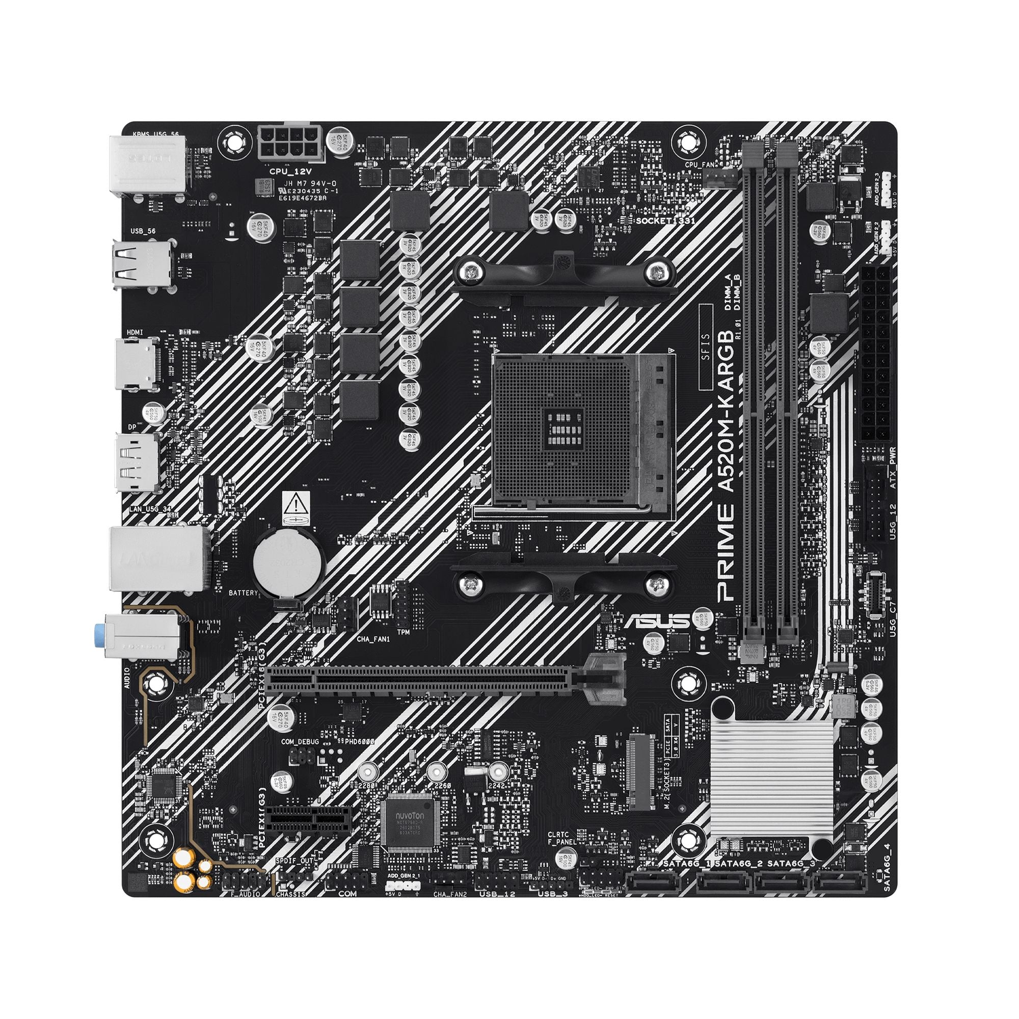 ASUS PRIME A520M-K ARGB AM4 DDR4 M.2 HDMI AURA MB
