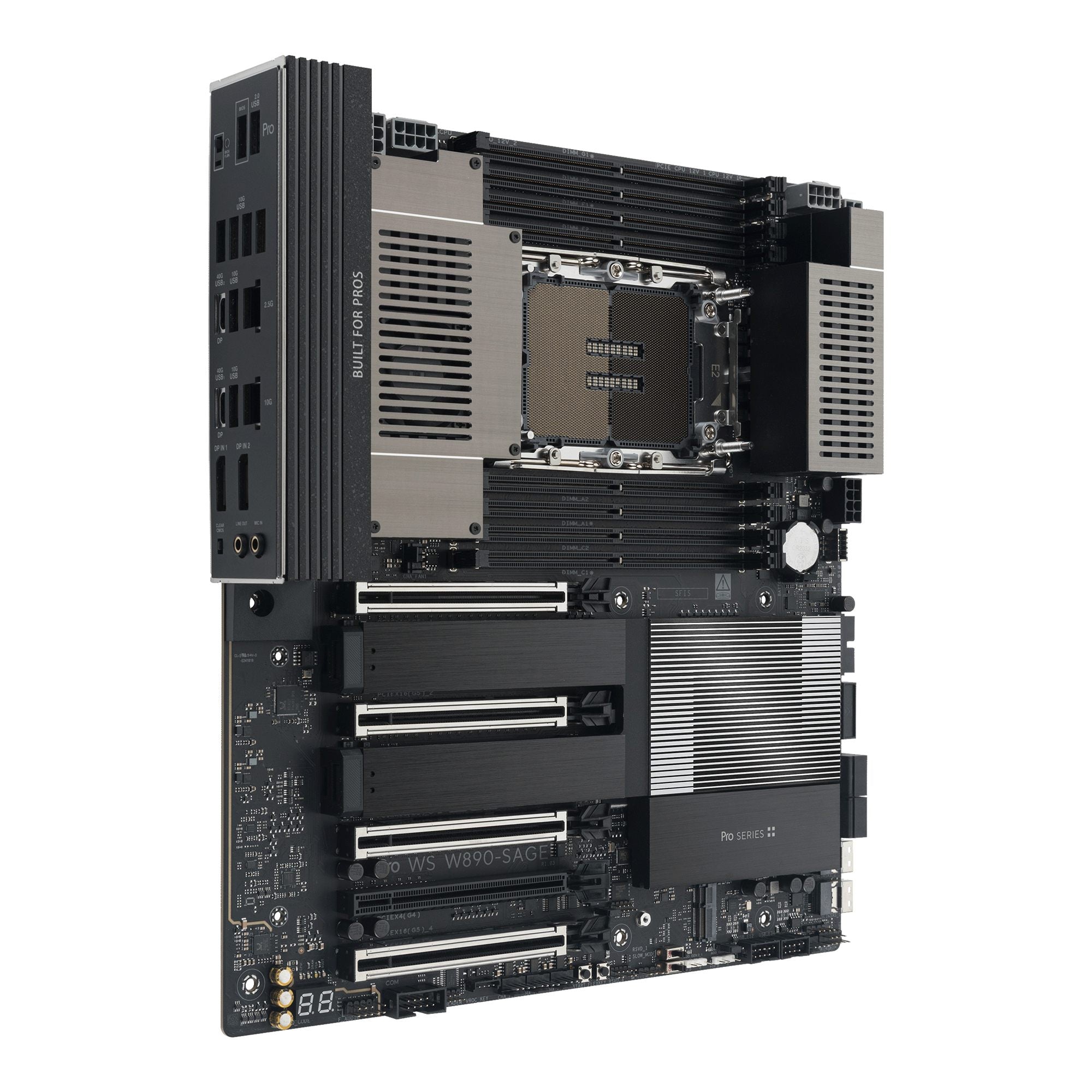 ASUS PRO WS W890-SAGE LGA4710-2 EEB workstation motherboard 8xDDR4 4xPCIe 5.0 4xM.2 4xSATA
