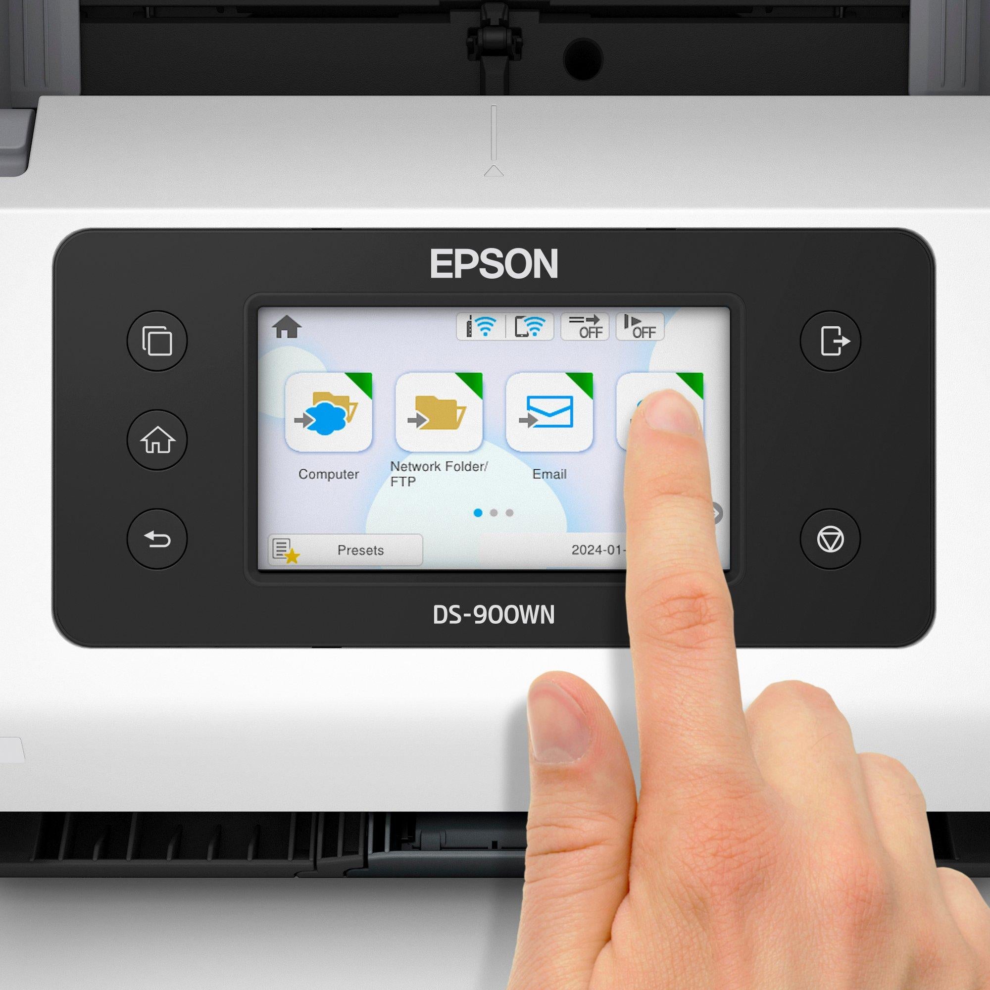 EPSON WorkForce DS-900WN Scanner A4 network and Wifi 70ppm/140ipm feeder 100 sheets