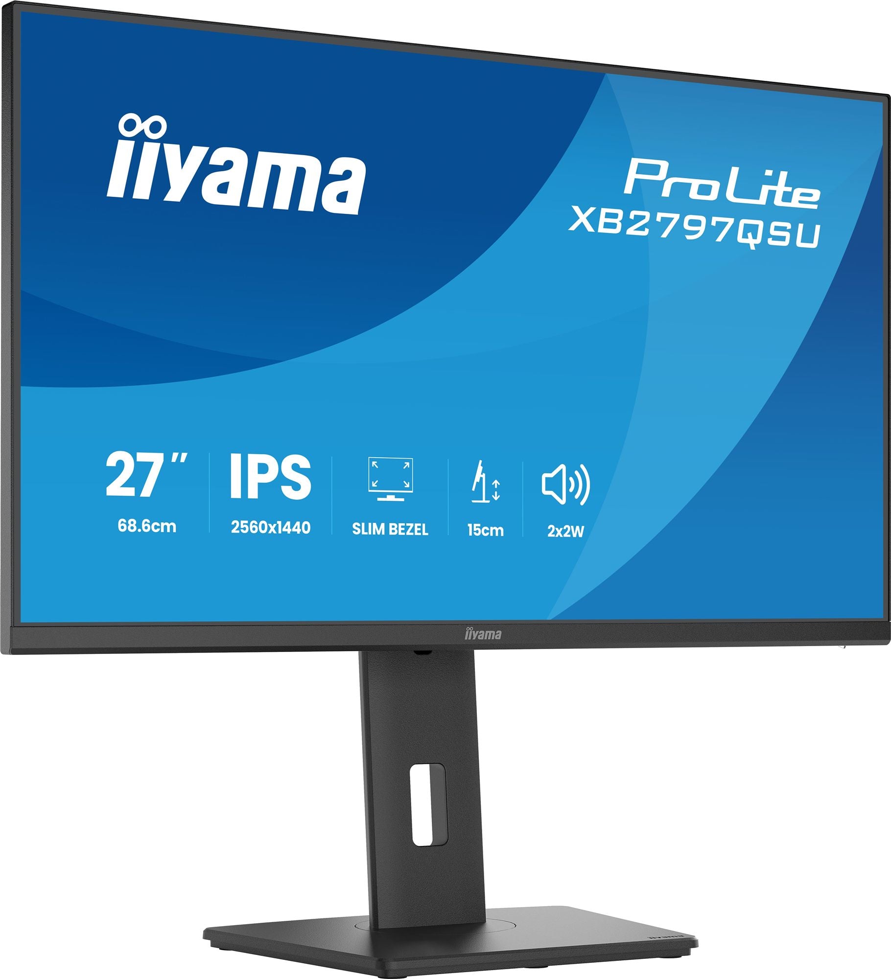XB2797QSU-B1 27" Business QHD BLACK