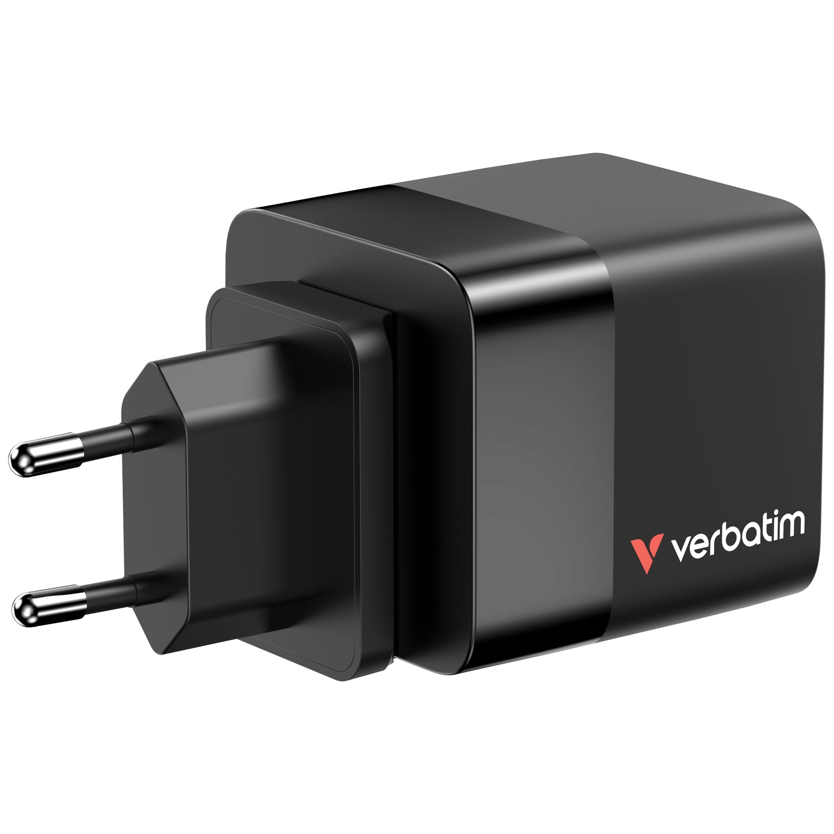 VERBATIM GAN CHARGER 65W 2 PORT RETR CABLE US/EU/UK ADP WCF (P)
