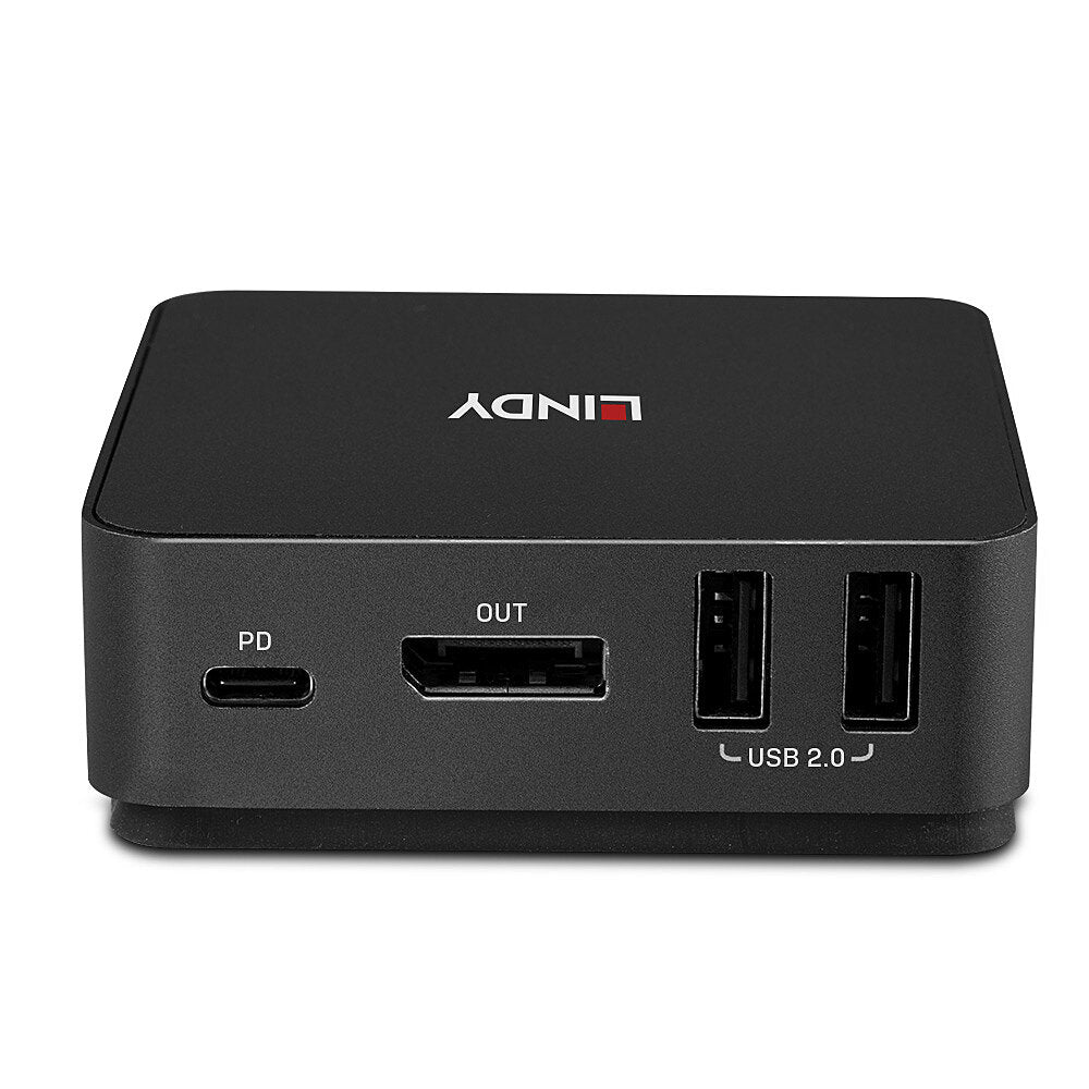 LINDY 2 Port Type C DisplayPort 1.2 KVM Switch