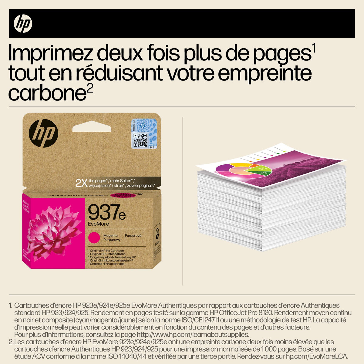 HP 937e EvoMore Magenta Original Ink Cartridge cartouche d'encre 1 piece(s) Rendement élevé (XL)