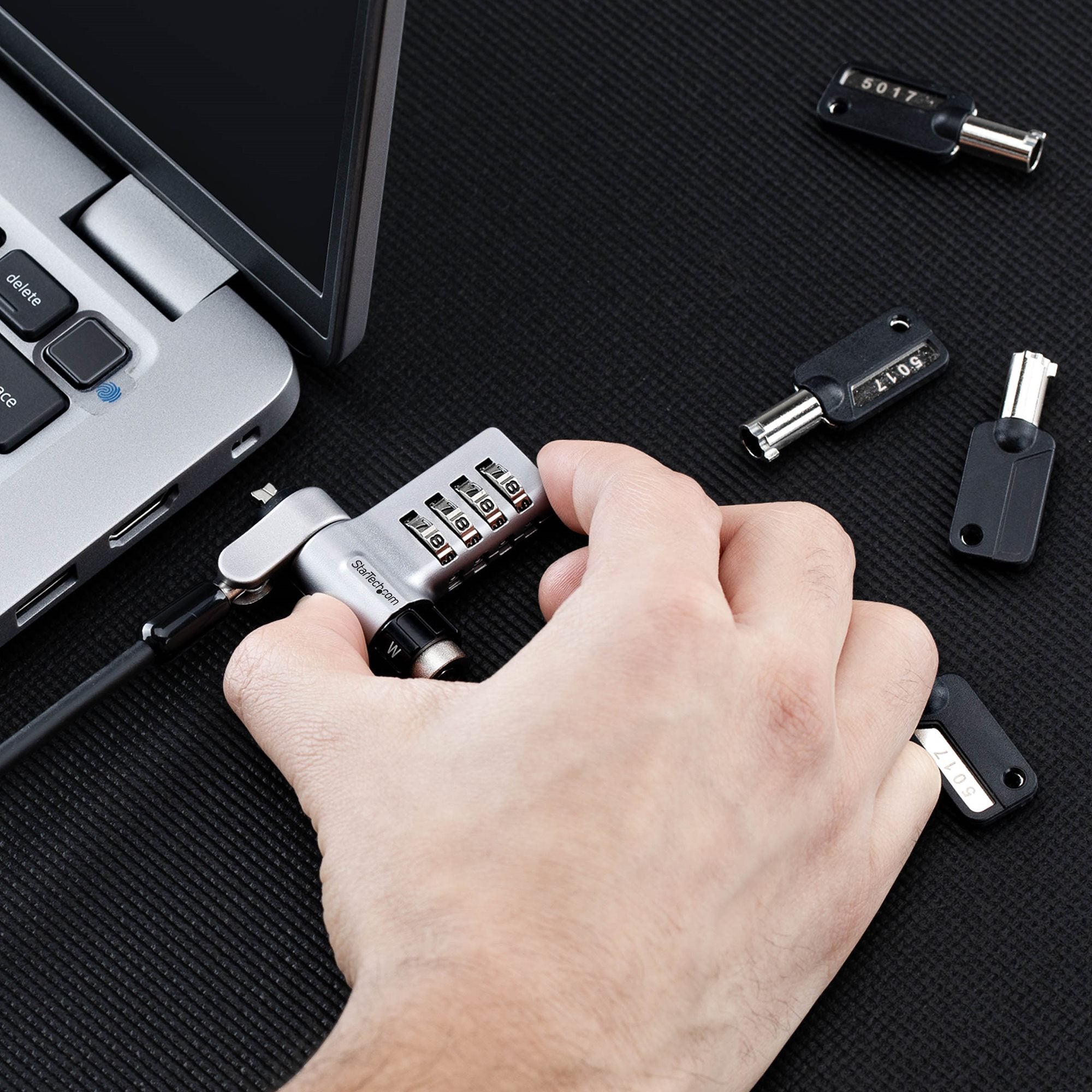10-Pack 3-in-1 Dual-Access Laptop Lock