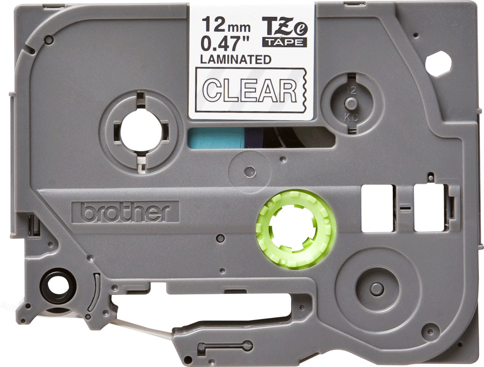 BROTHER P-TOUCH TZE-135 blanc sur clear 12mm