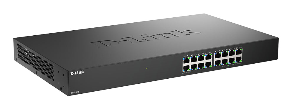 D-LINK 16 ports Multi-Gigabit 2.5 Gps - Métallique & rackable - IGMP snooping - auto MDI/MDI-X - QoS - IEEE 802.3az EEE