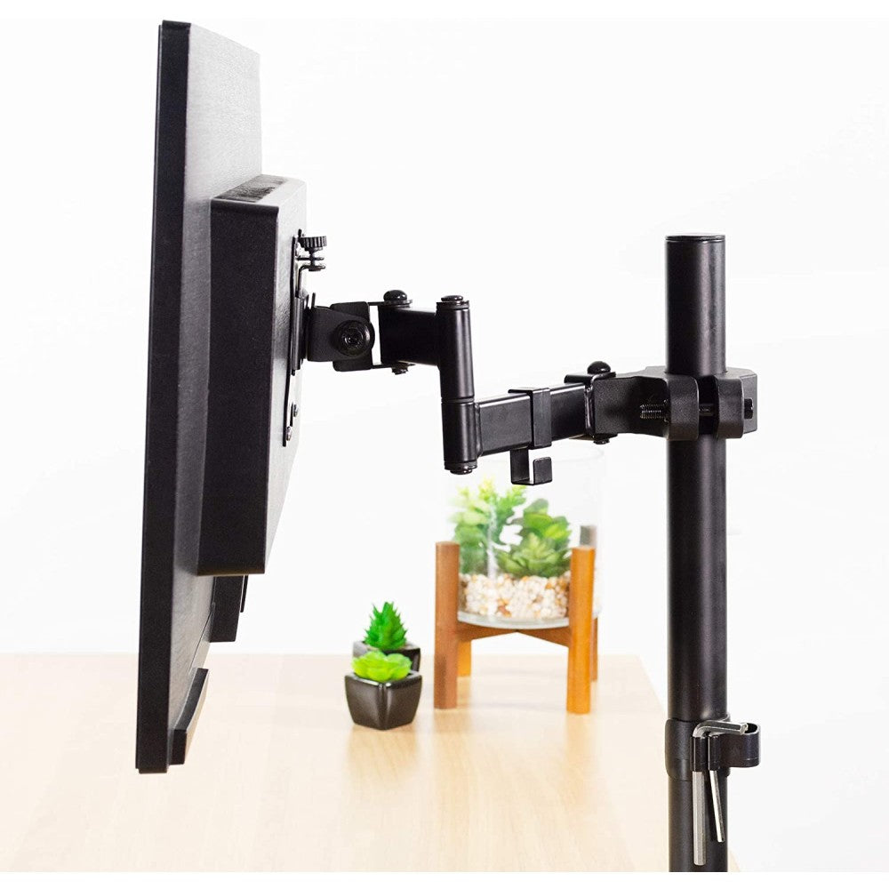 "Support de montage sur poteau TV Techly ICA-LCD 110BK 17-32"" pour installation de moniteur rotatif sur tuyau"