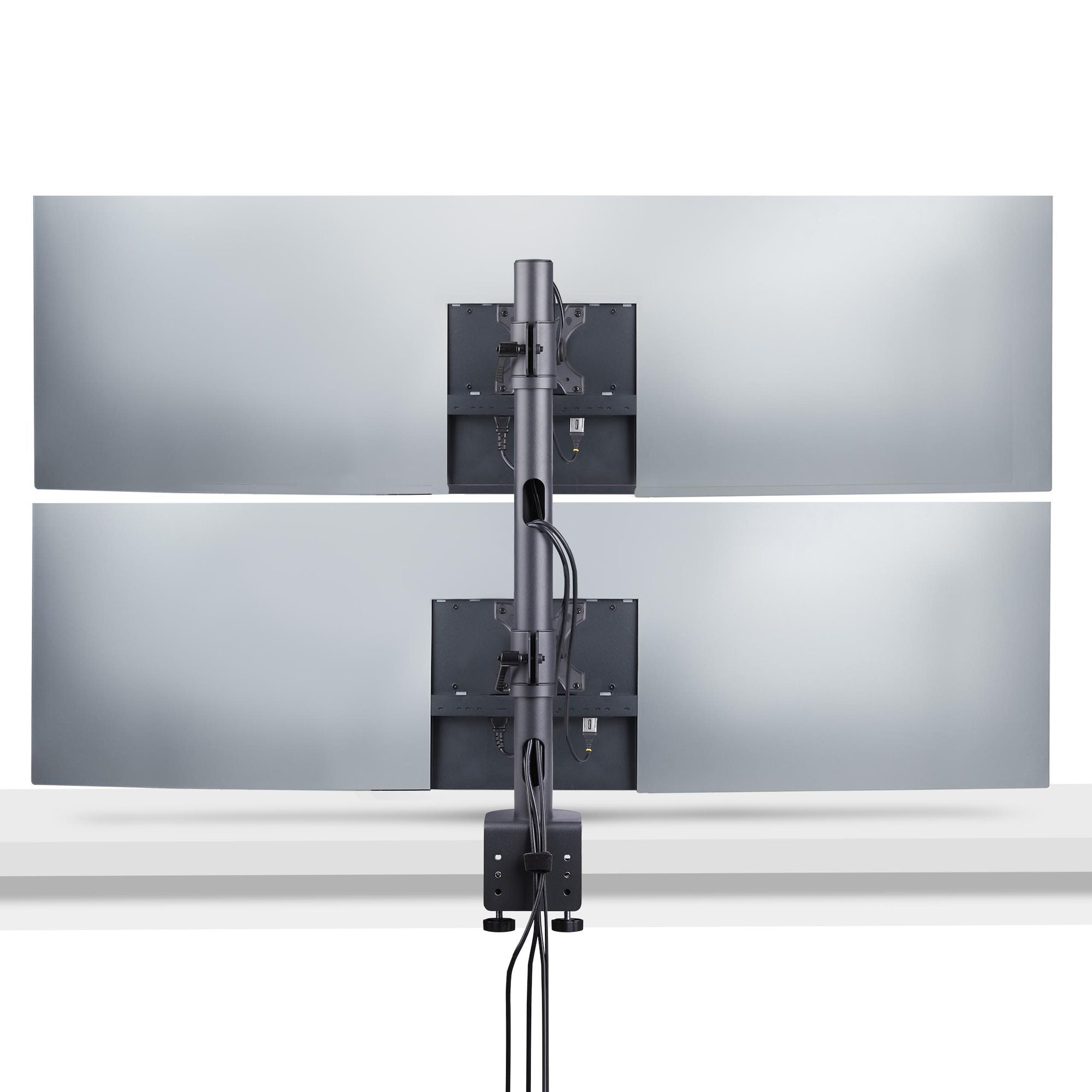 Desk Mount Dual Vertical Monitor
