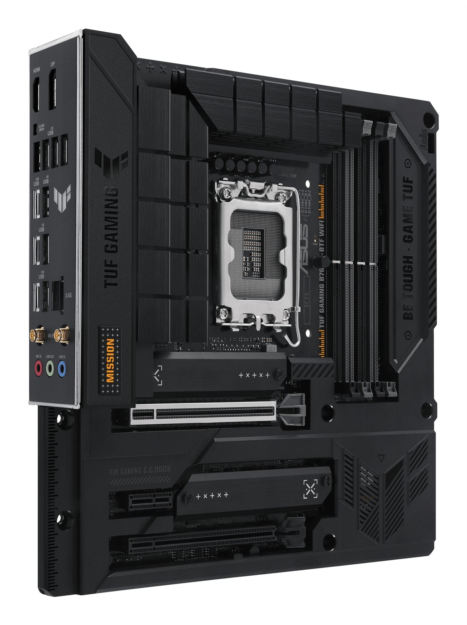 ASUS TUF GAMING B760M-BTF WIFI LGA 1700 4DDR5 microATX 4xSATA MB 1xHDMI 2.1 1xDP 1.4 3xM.2