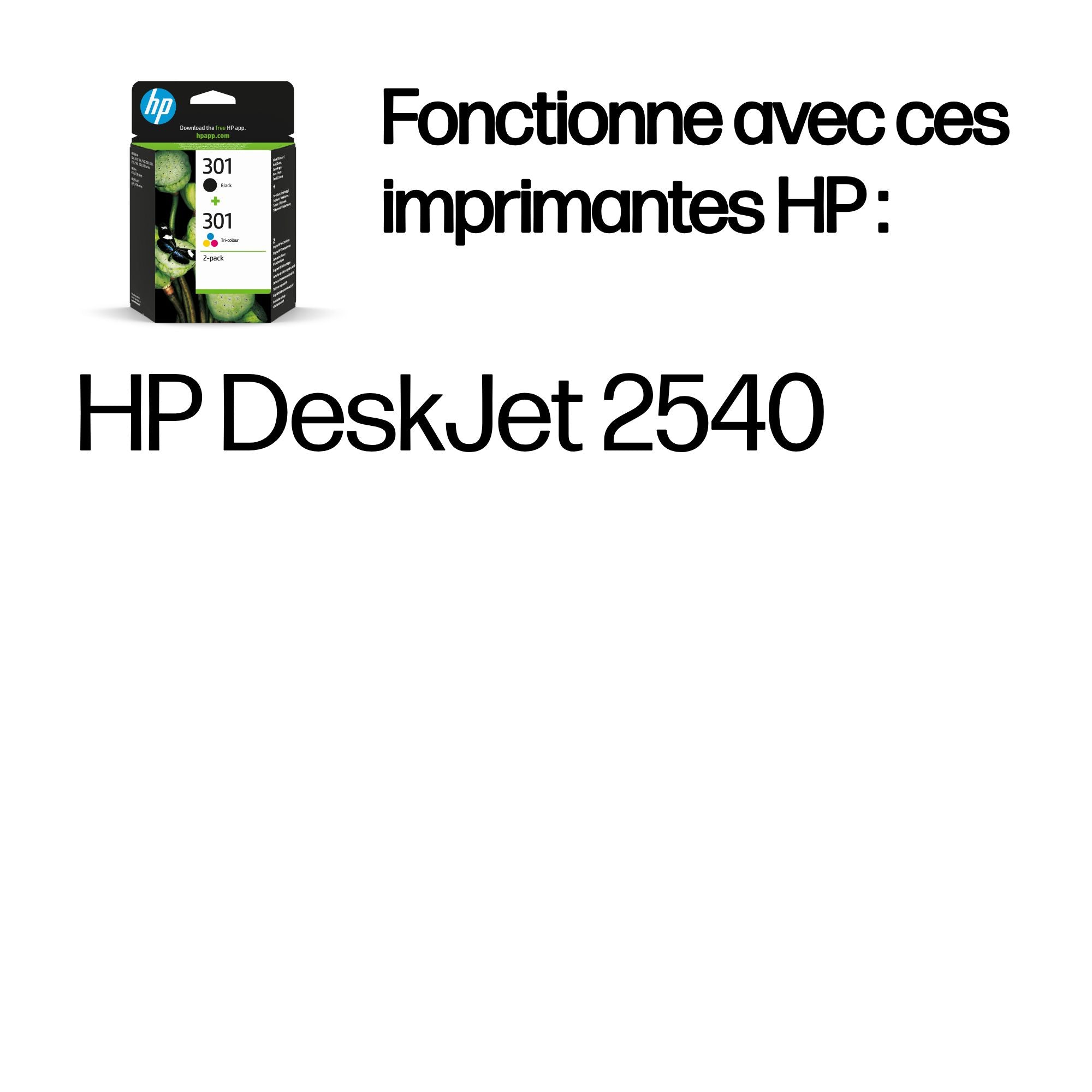 HP 301 Ink Cart Combo 2-Pack Blister