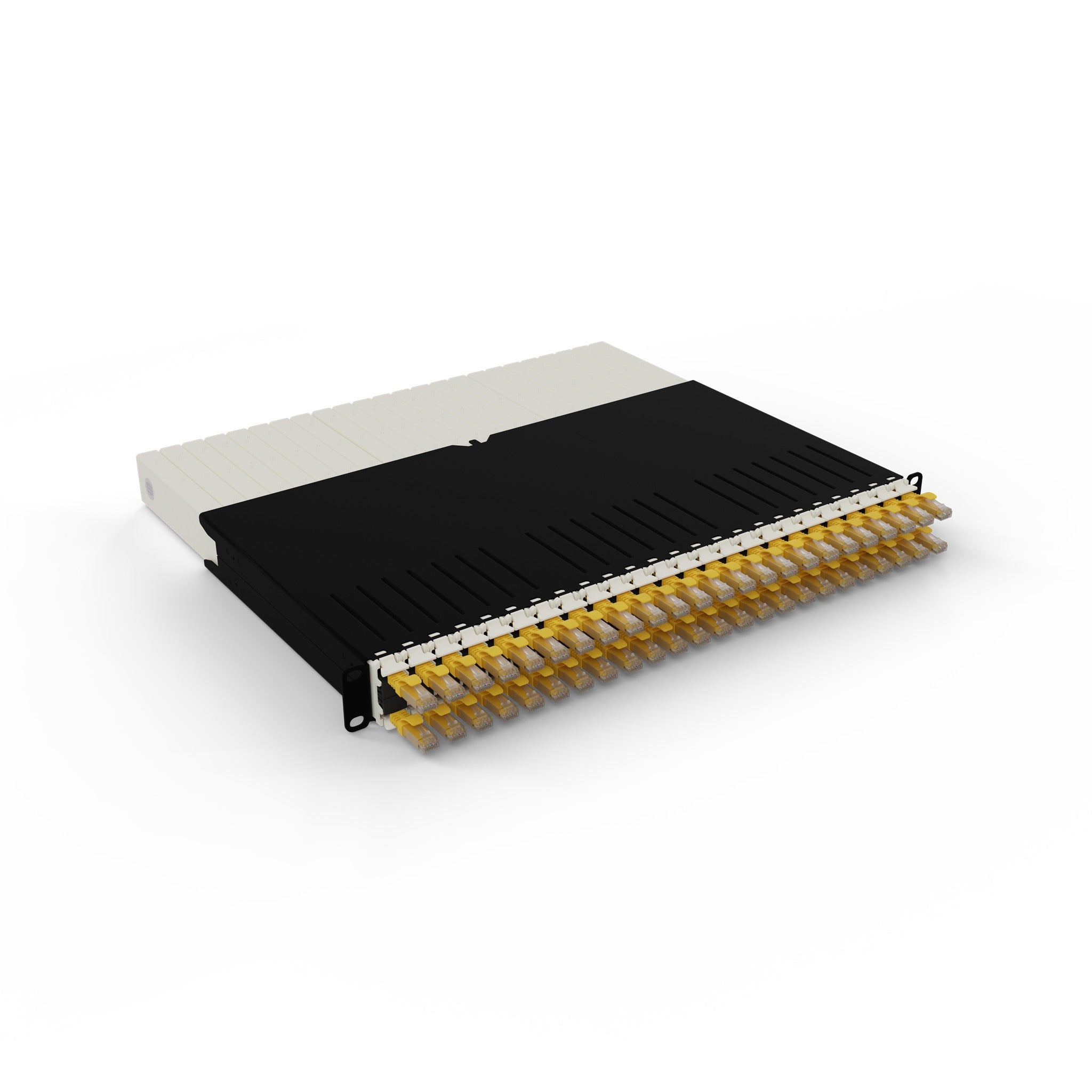 PATCHBOX ONE 24x CAT6A UTP JAUNE 0,8 m 8U