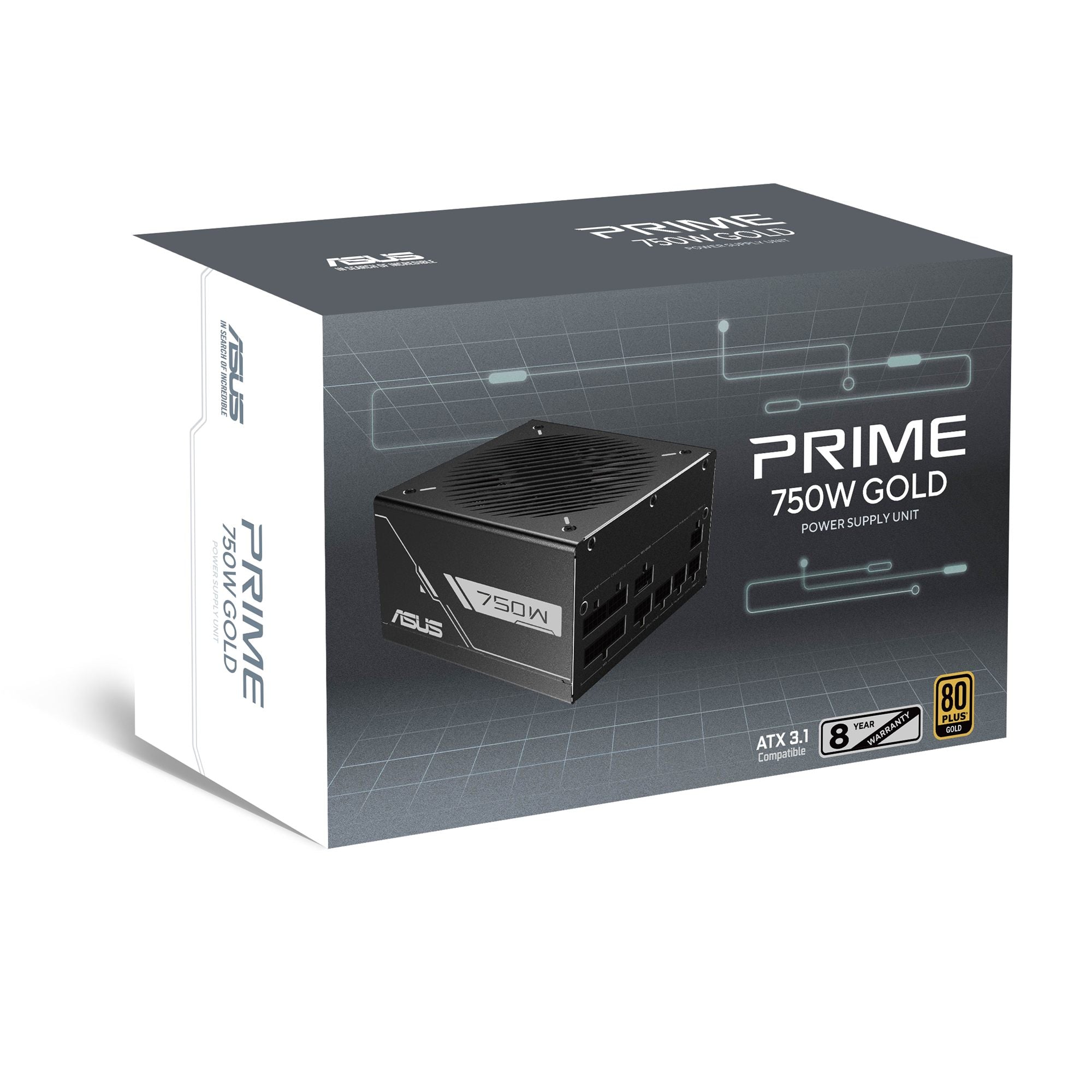 ASUS Prime 750W Gold Black PSU