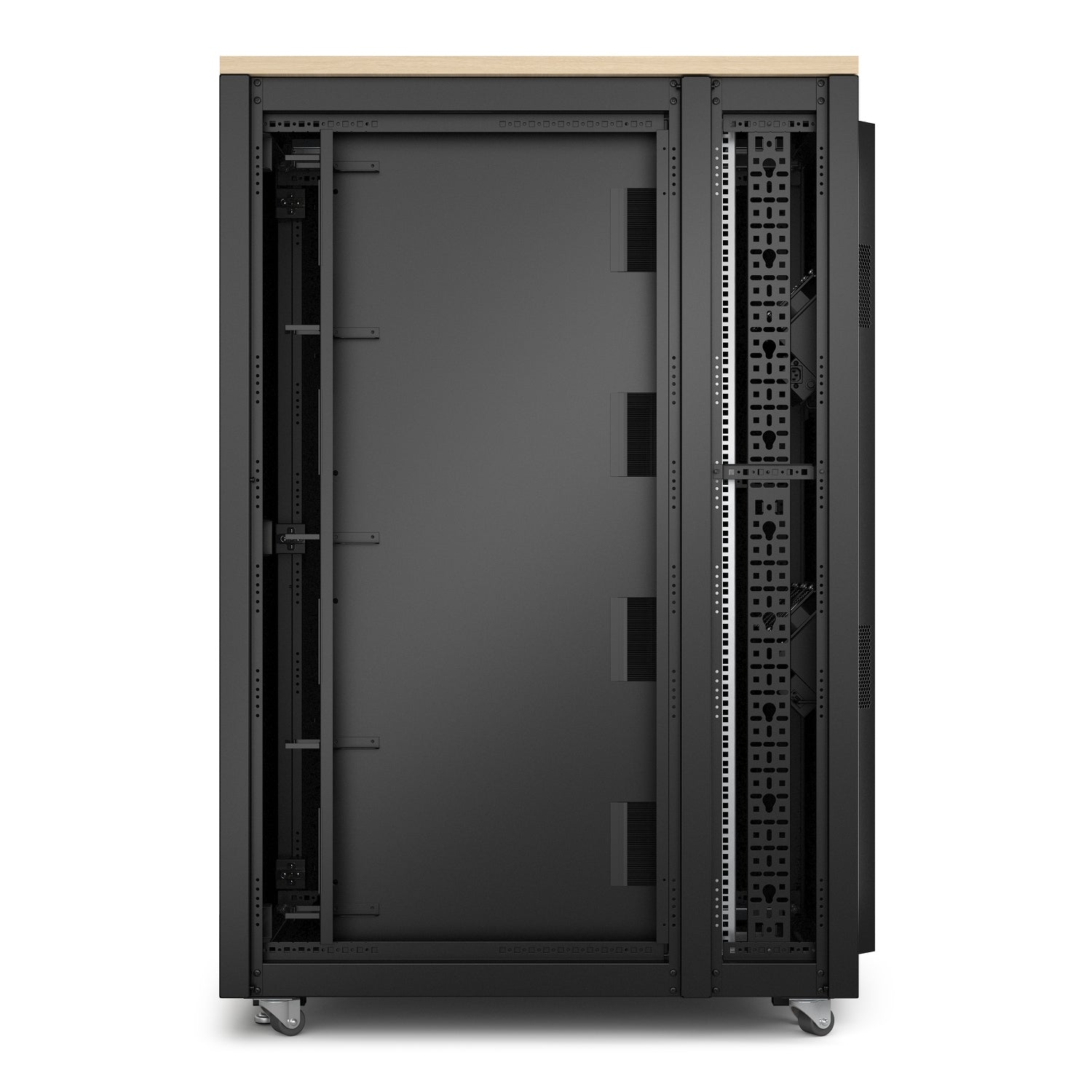 APC NetShelter Soundproof Server Rack 32U 230V 1666H x 750W x 1134D mm Maple