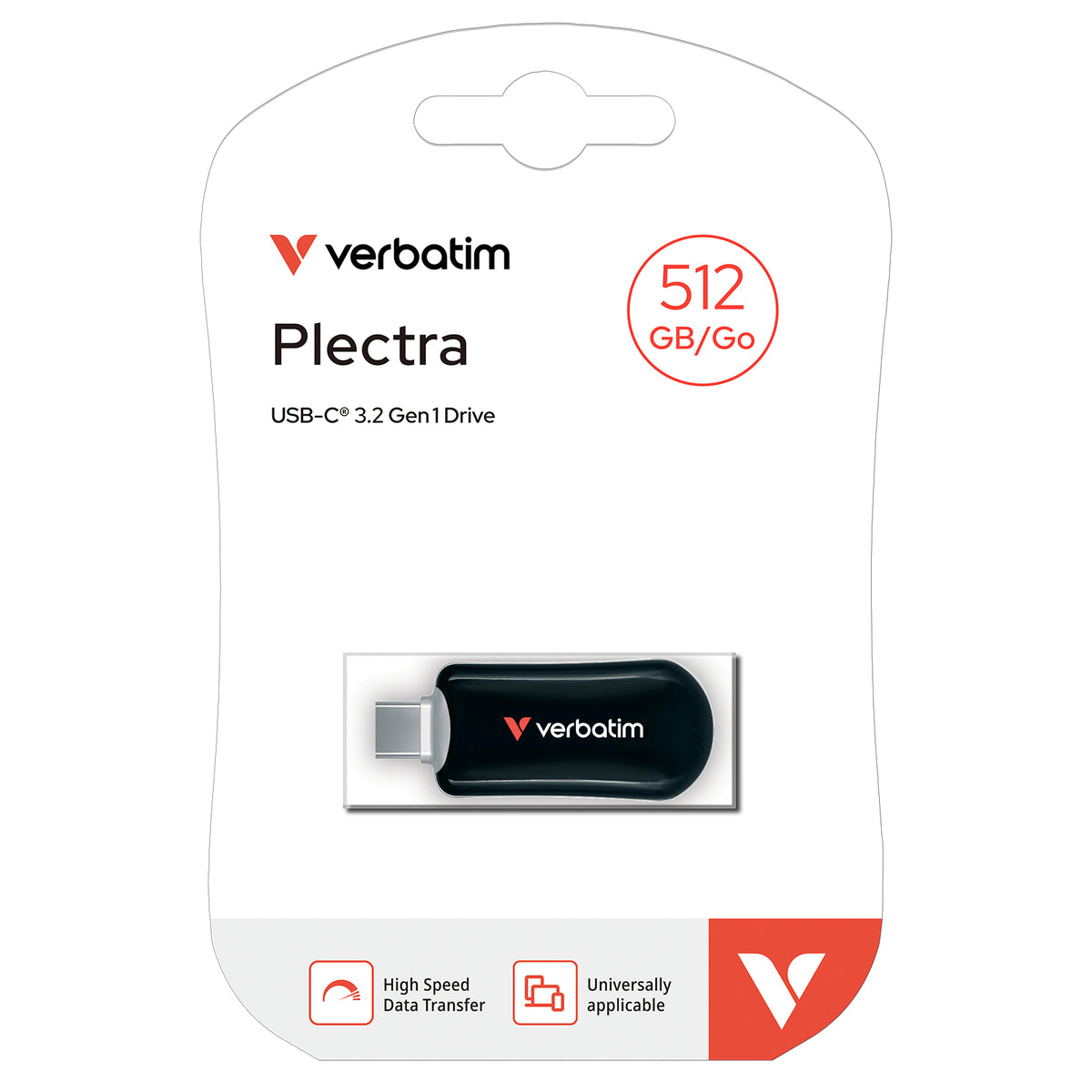 Plectra USB-C Flash Drive Black 512GB
