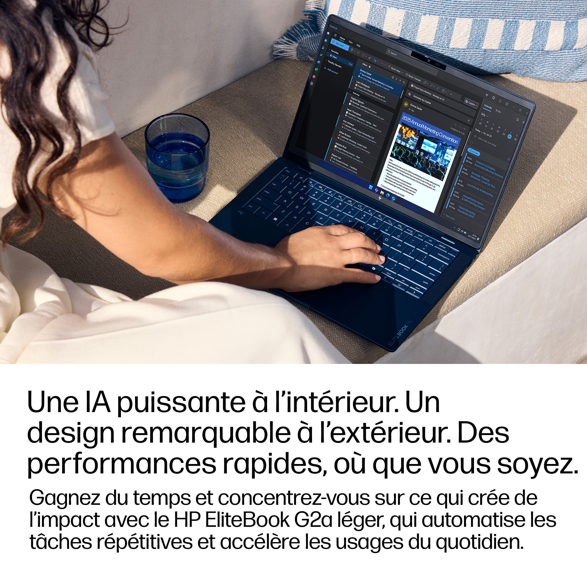 HP EliteBook X G2a AI AMD Ryzen AI 5 435 14p WUXGA 16Go LPDDR5X 512Go SSD be+BT 3C Batt FPS UMA W11P 1yr Wrty