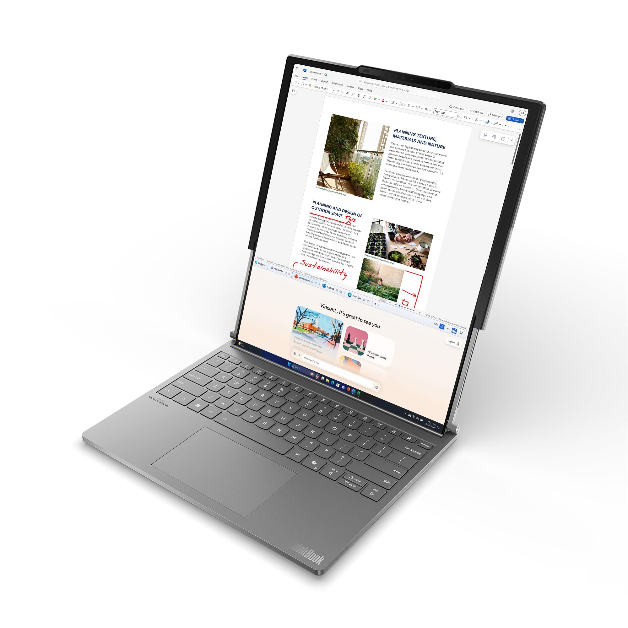 LENOVO ThinkBook Plus - G6 - Rollable - 14" OLED - Intel Core Ultra 7 - 258V - W11Pro - 32Go RAM - 1To SSD
