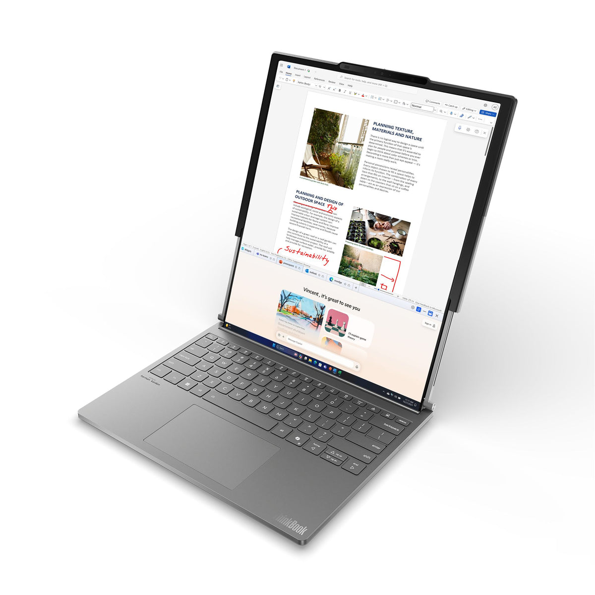 LENOVO ThinkBook Plus - G6 - Rollable - 14" OLED - Intel Core Ultra 7 - 258V - W11Pro - 32Go RAM - 1To SSD