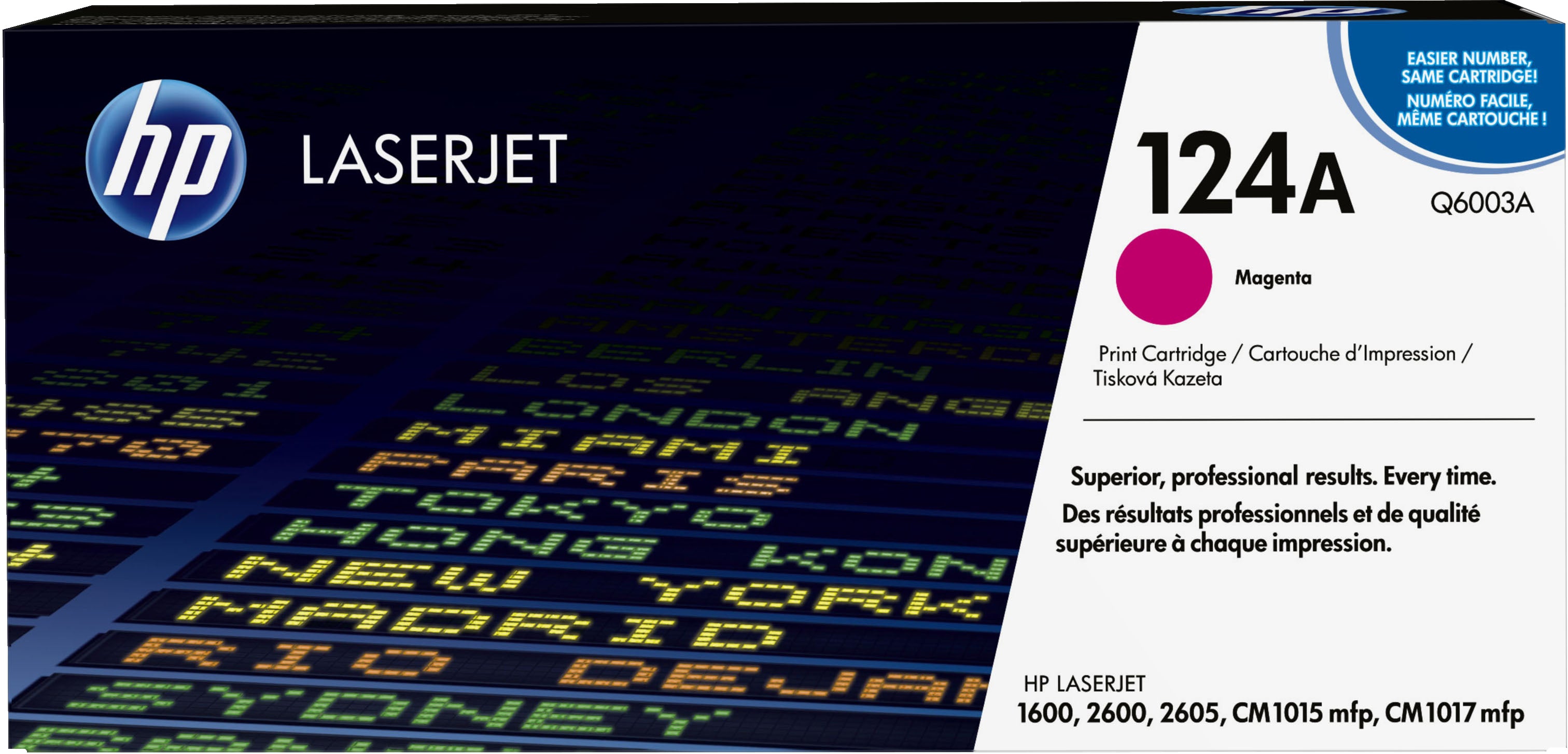 HP 124A toner LaserJet magenta authentique