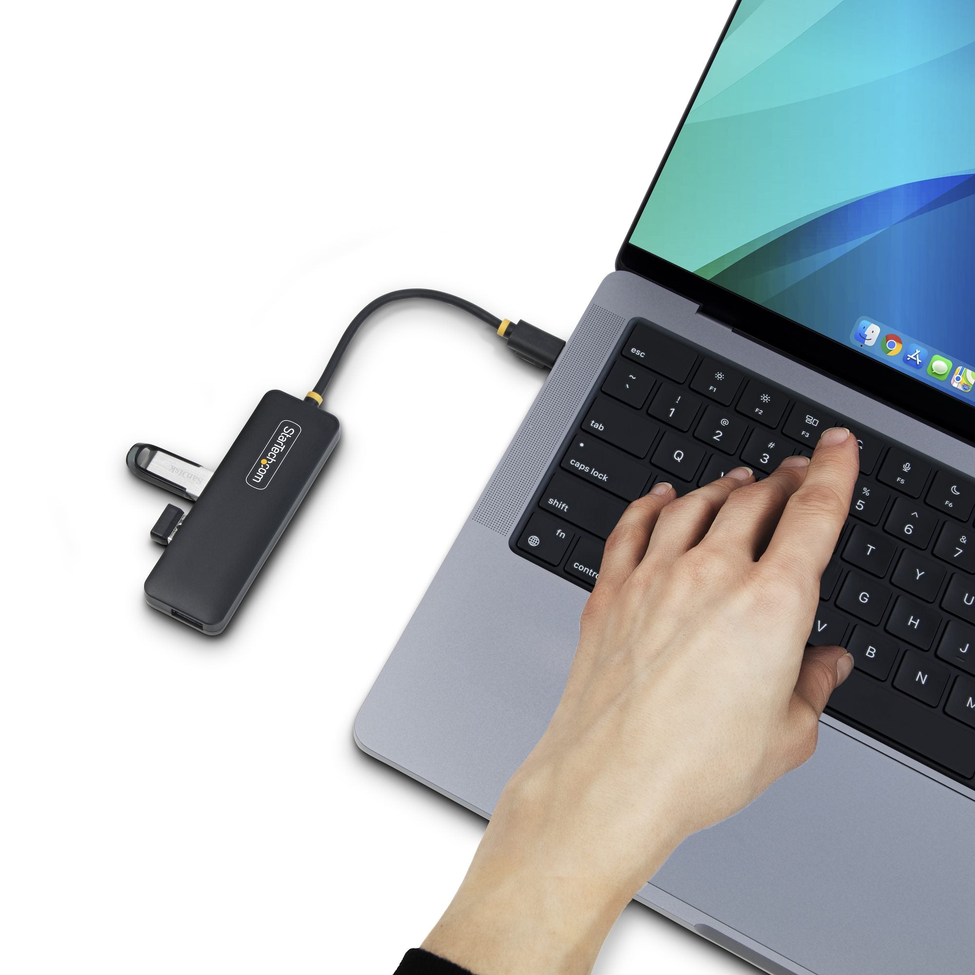 4-Port USB-C Hub Bus Powered 5Gbps