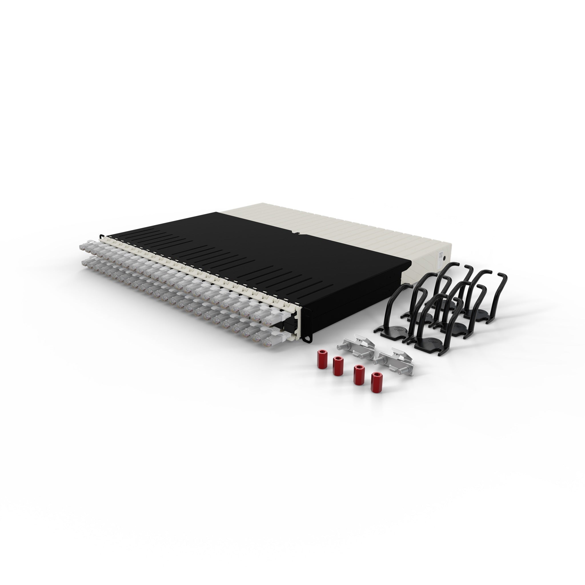 PATCHBOX ONE 24x CAT6A UTP BLANC 0,8 m 8U