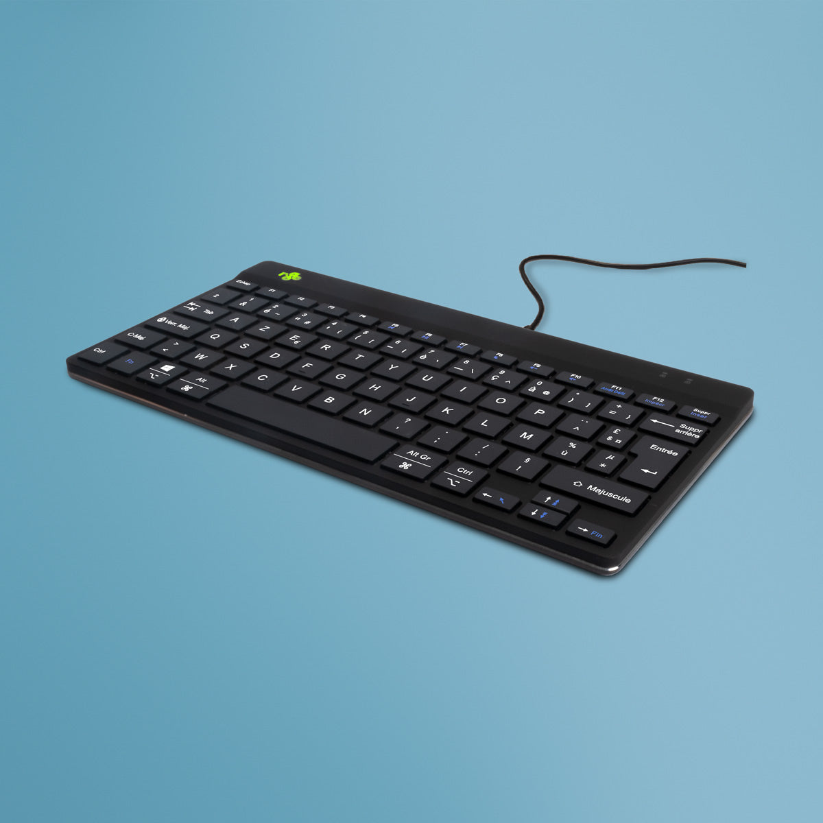 R-GO TOOLS Clavier ergonomique Compact Break, filaire noir