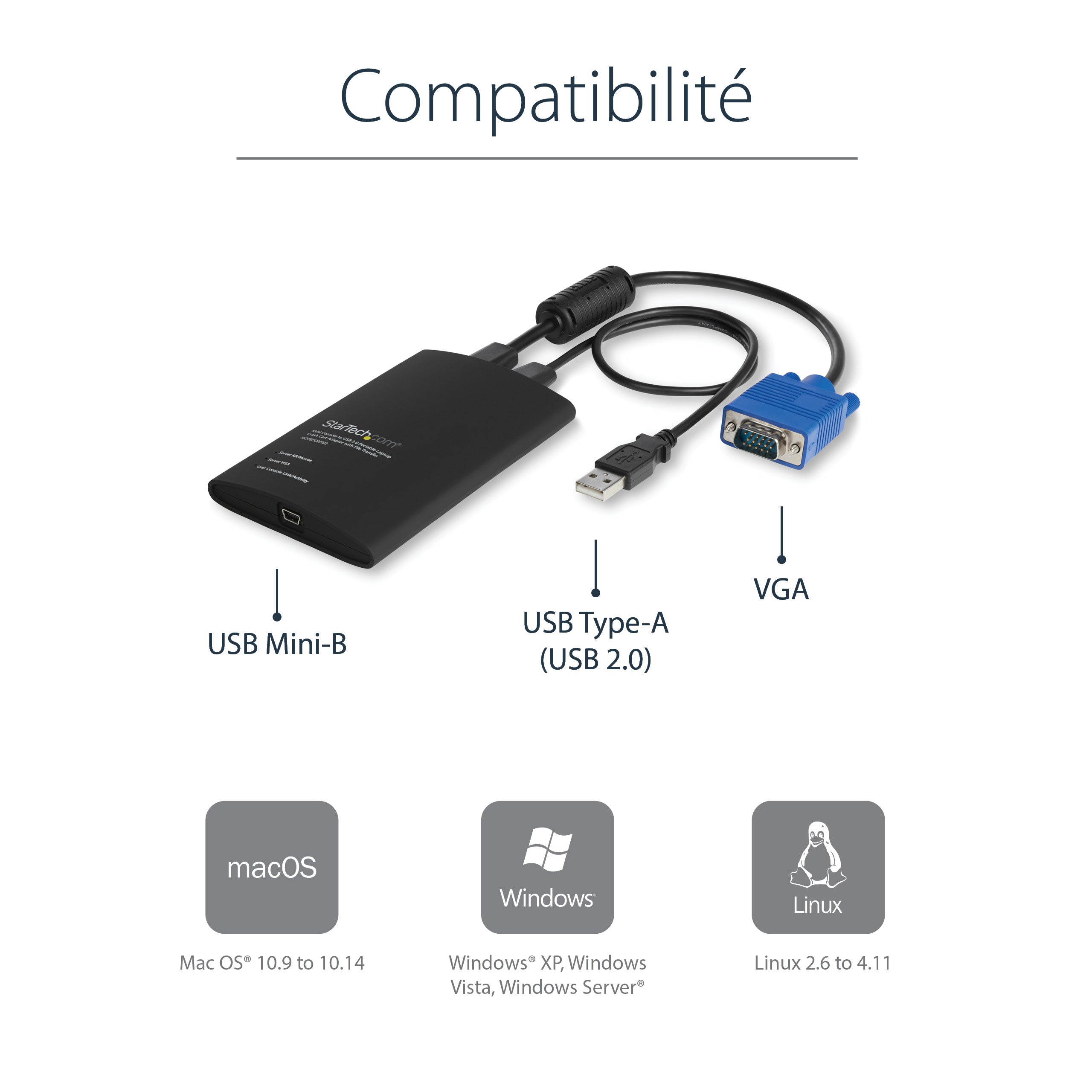 KVM Portable Crash Cart w/File Transfer