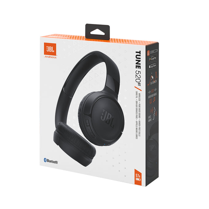 JBL Tune 520 Bluetooth Headphones Black