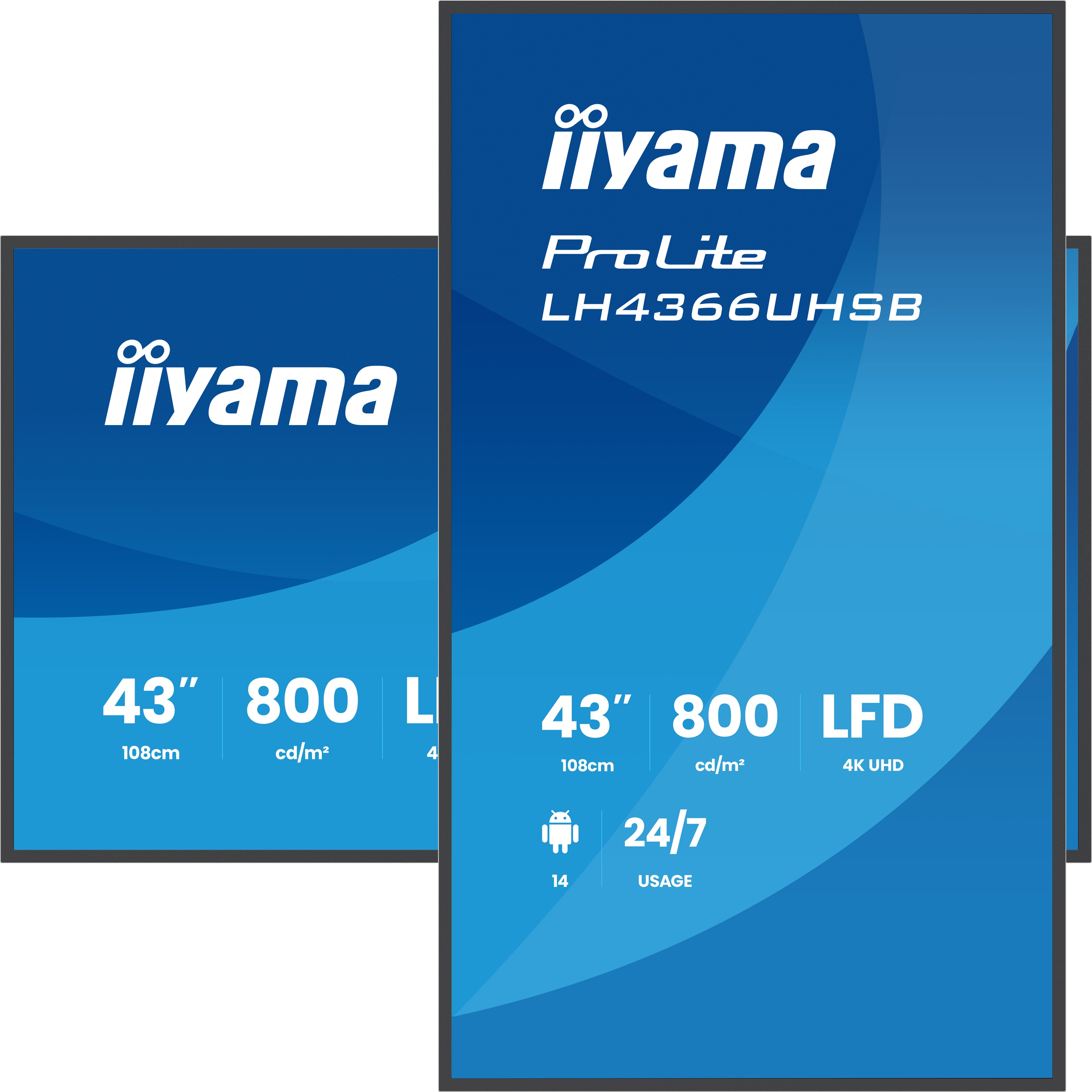 43" 3840x2160 UHD VA VESA Mount 300x300