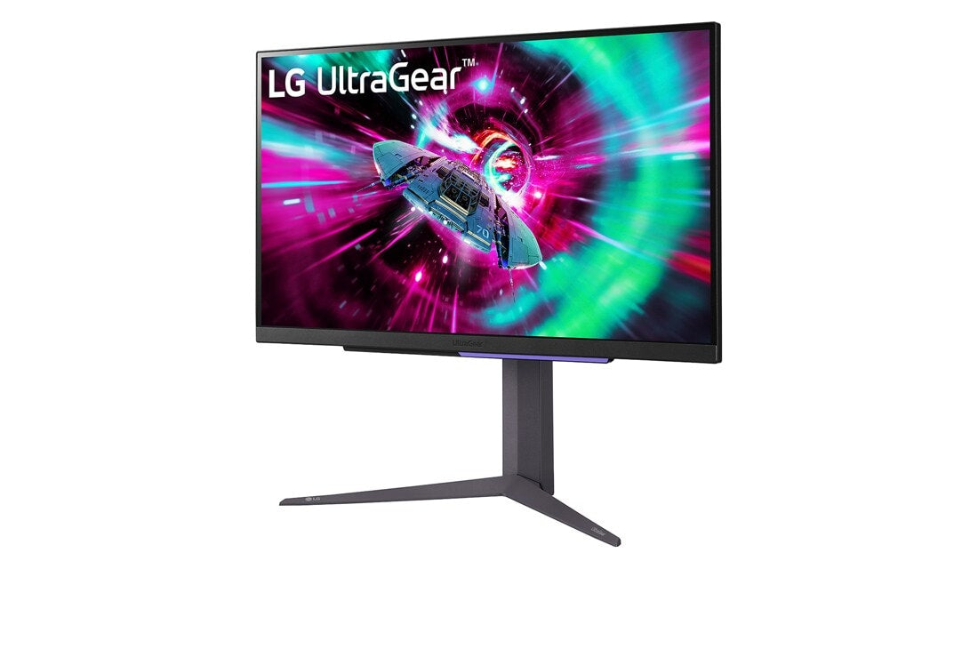 "LG 27GR93U-B écran plat de PC 68,6 cm (27"") 3840 x 2160 pixels 4K Ultra HD LED Noir, Gris, Violet"