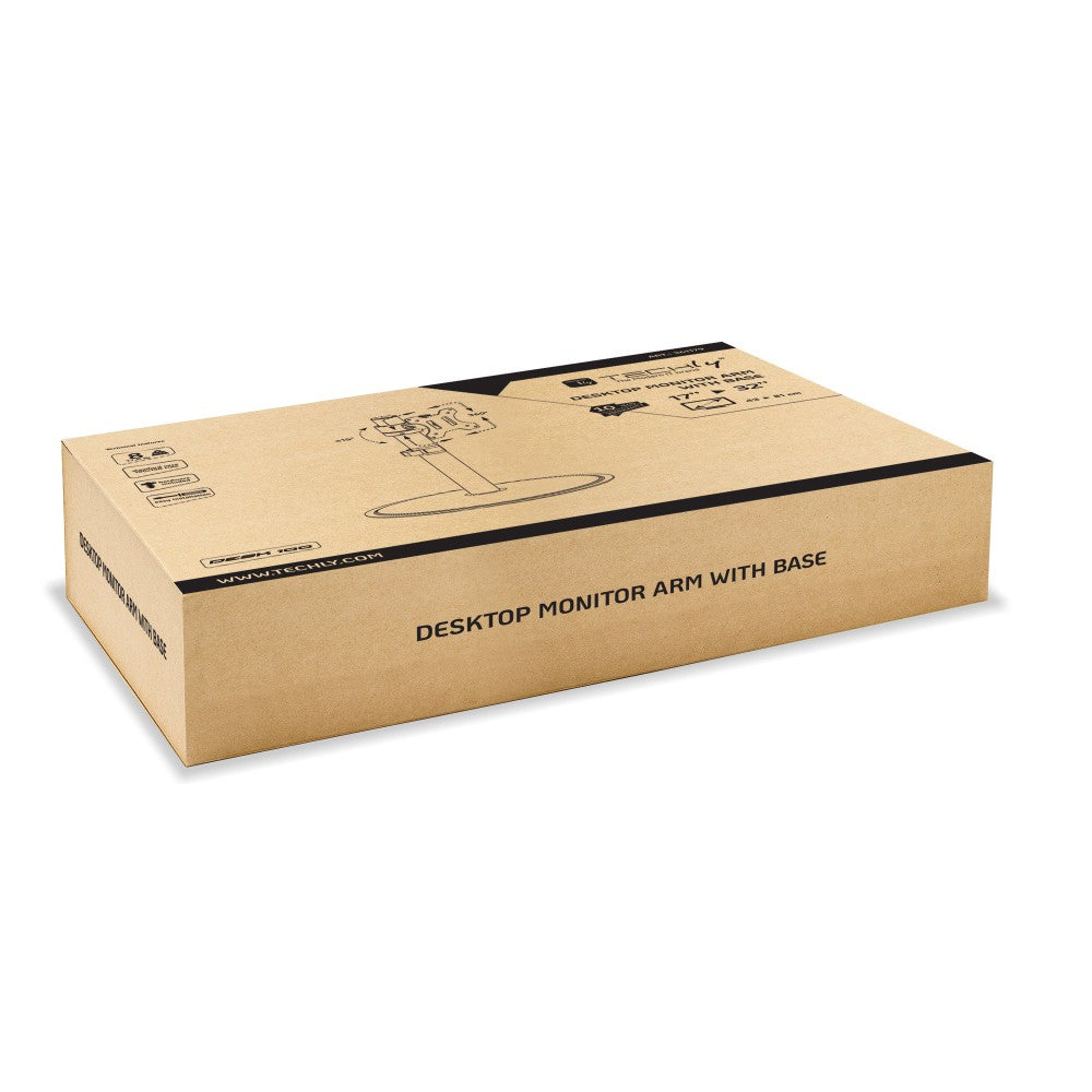 Techly ICA-LCD 401 Support de moniteur rotatif pour écran LCD de 17 a 32 pouces jusqu'a 8 kg