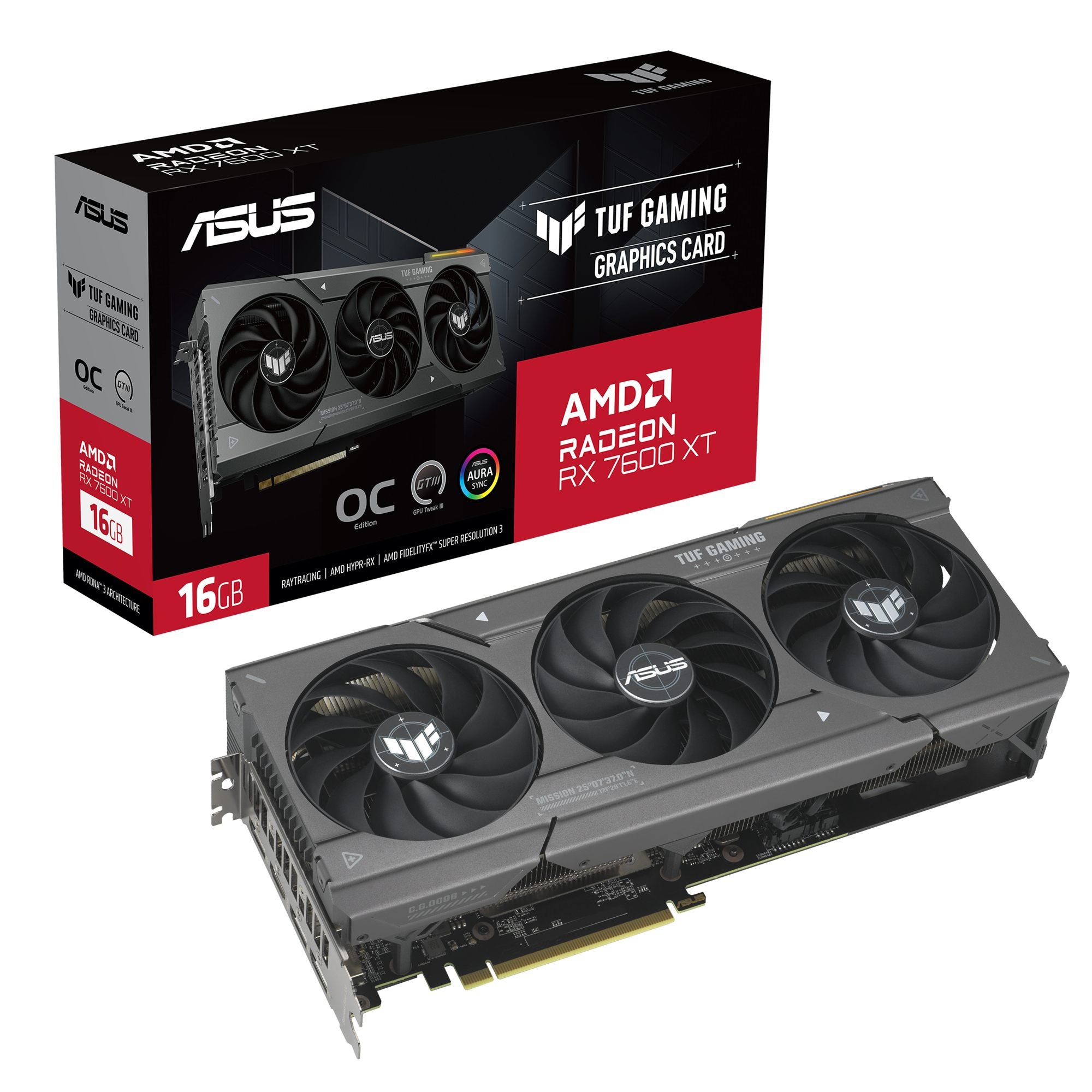 ASUS TUF RX7600XT OC 16Go GAMING