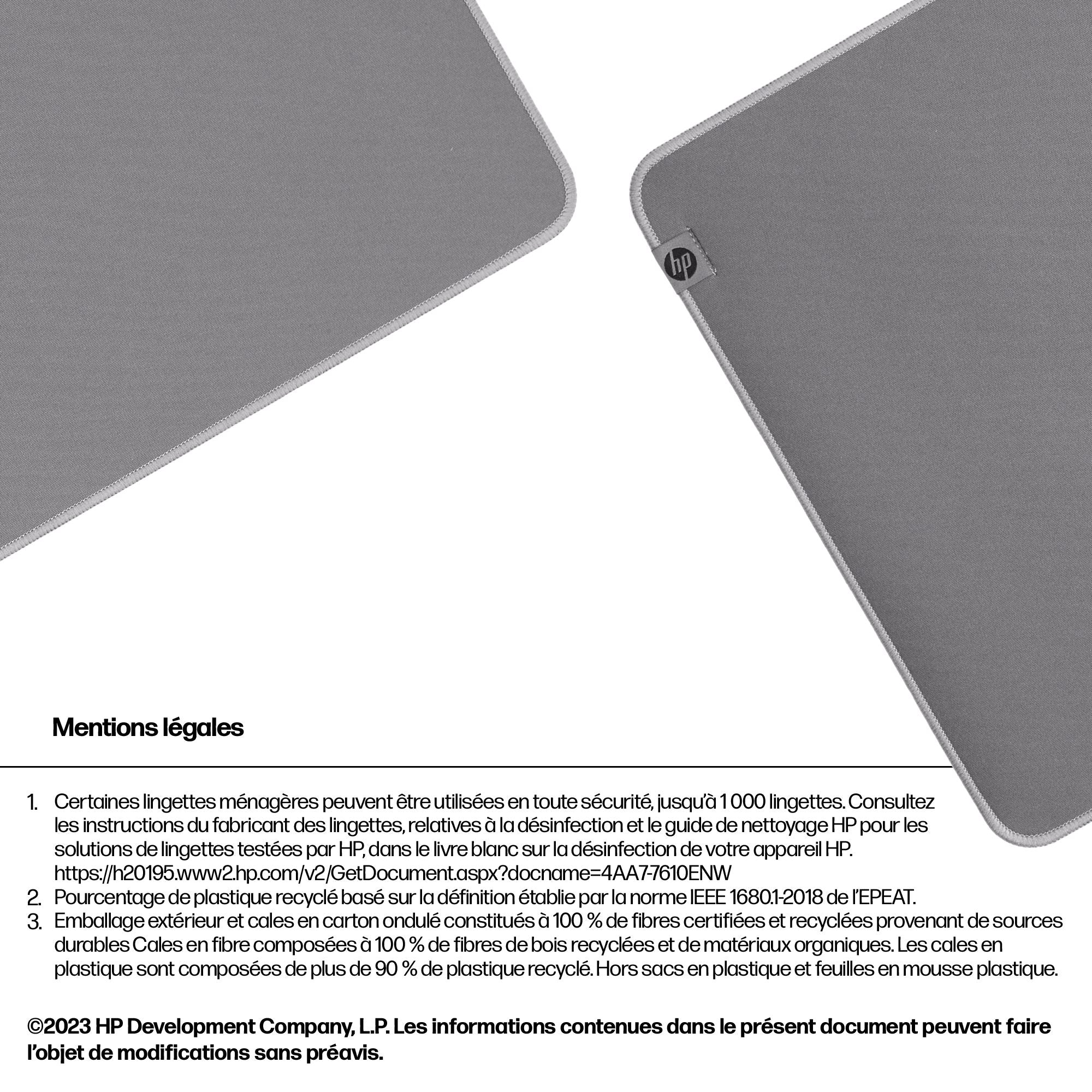 HP 205 Sanitizable Desk Mat