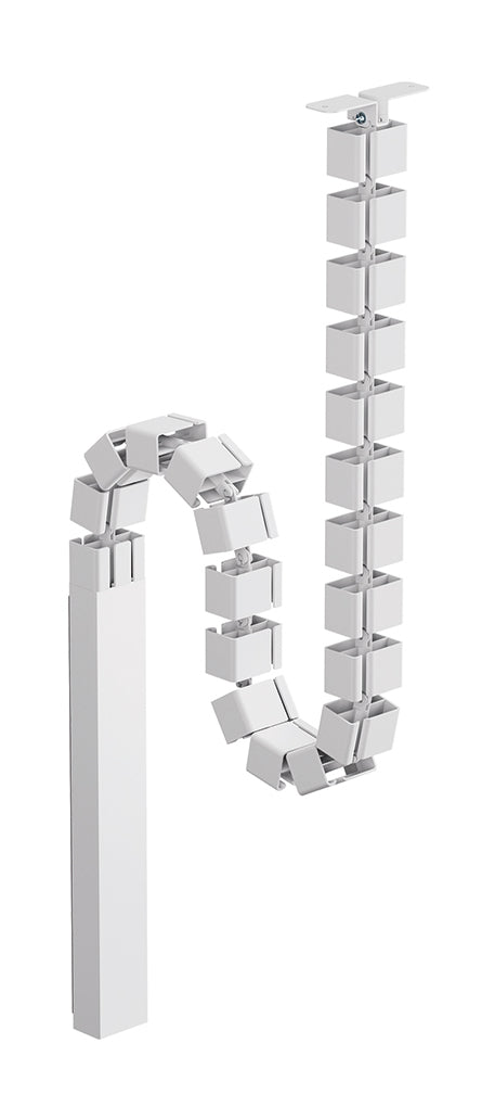 NEOMOUNTS Magnetic Cable Cover for sit/stand desk frames screw mounted magnetic channel white