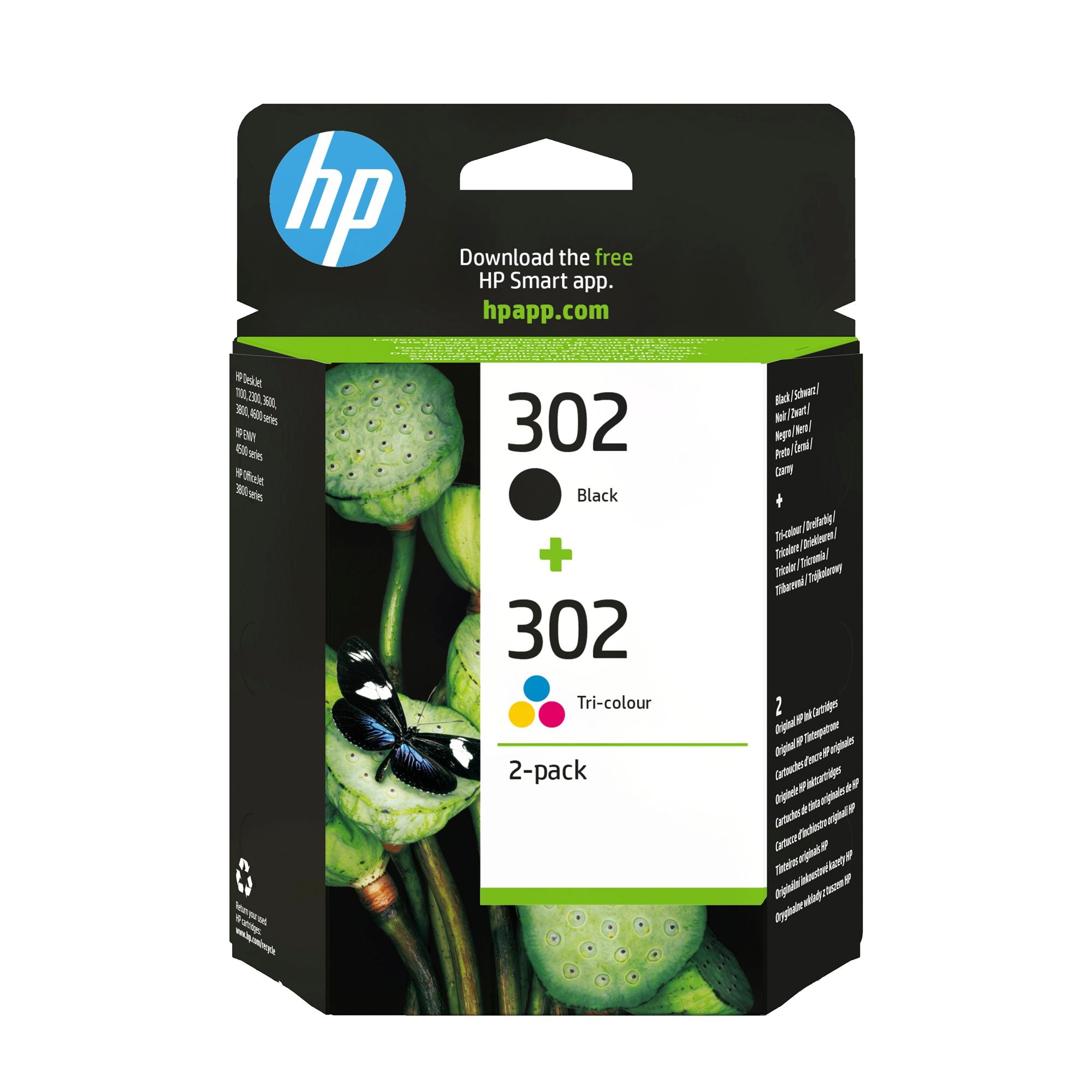 HP 302 original Ink cartridge X4D37AE Combo 2-Pack