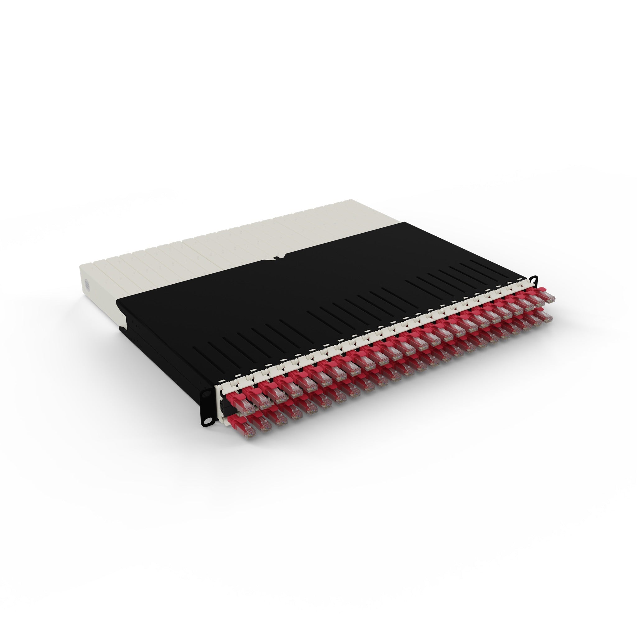 PATCHBOX ONE 24x CAT6A UTP ROUGE 0,8 m 8U
