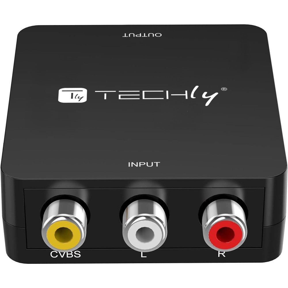Techly IDATA SPDIF-6E3 Convertisseur AV Composite Vidéo et Audio 3x RCA vers HDMI 1080p