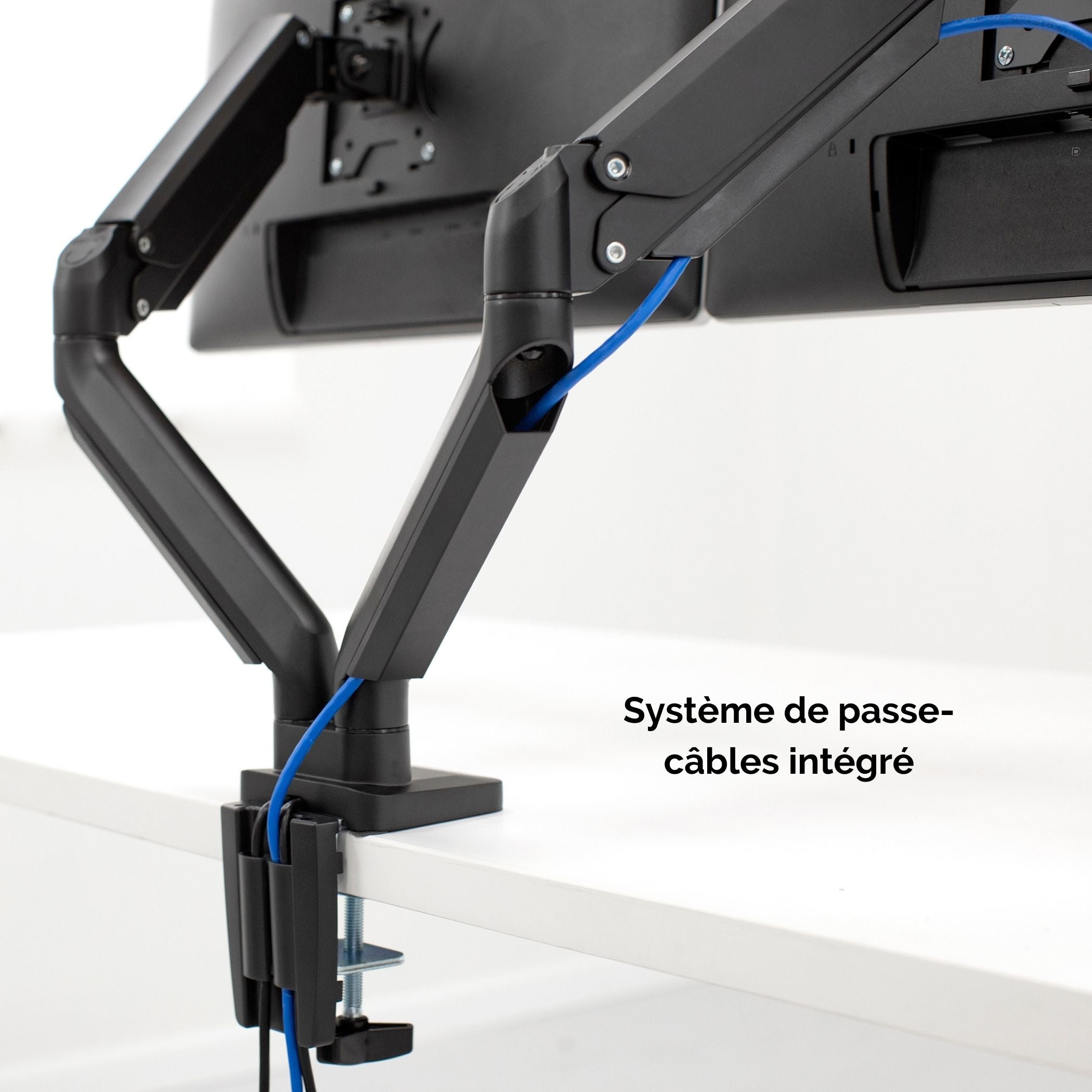 FELLOWES Bras porte écran double Platinium Série