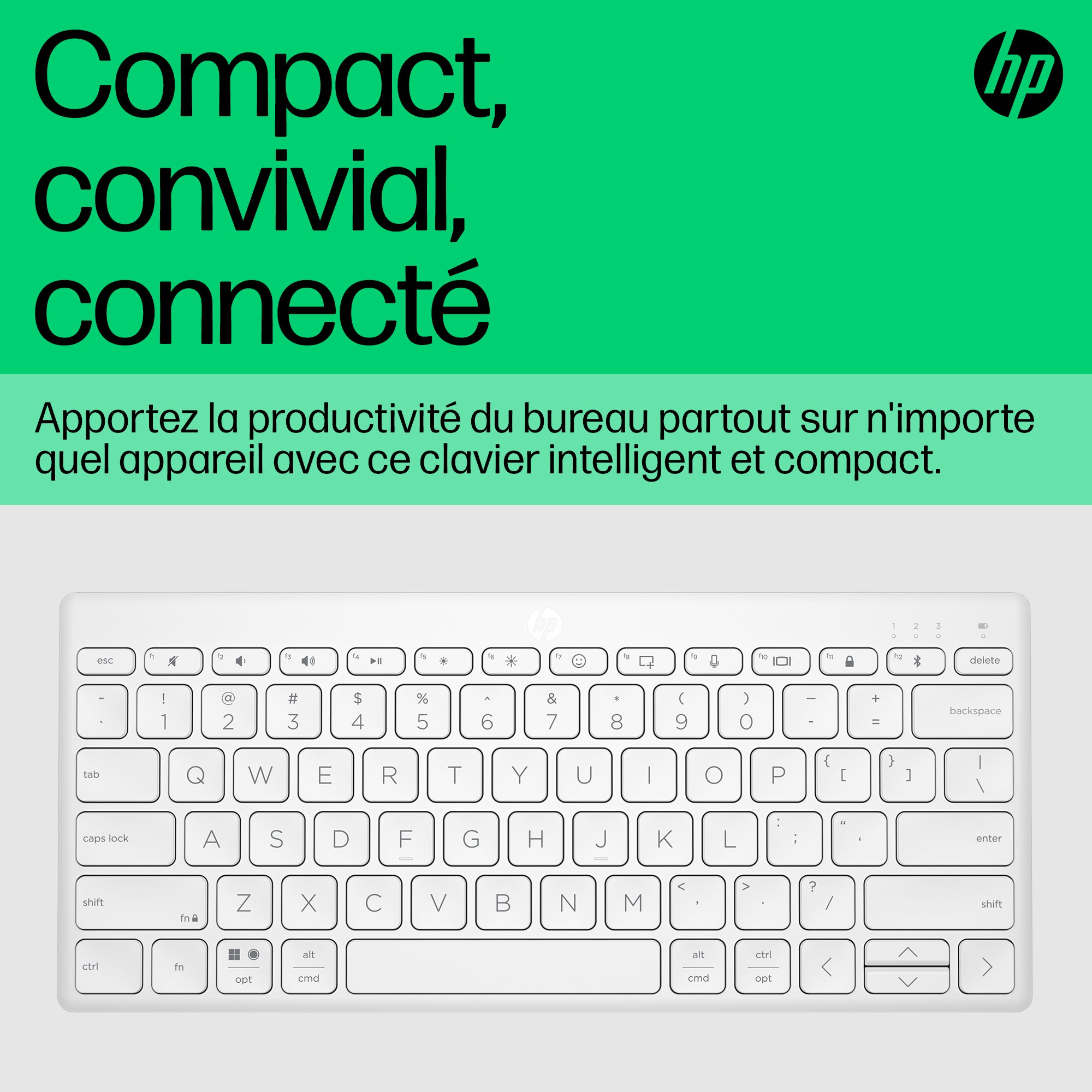 HP 350 WHT Compact Multi-Device KBD