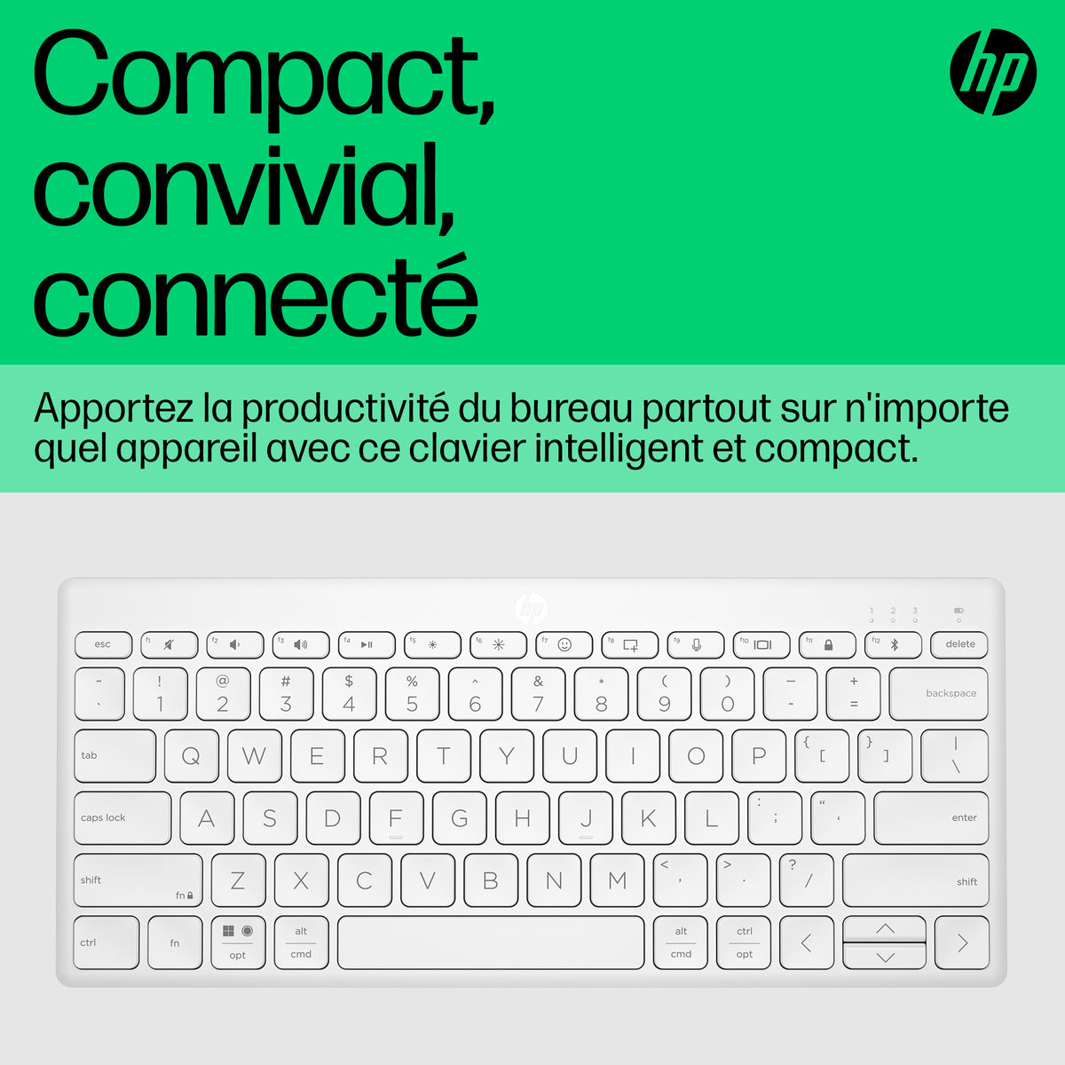 HP 350 WHT Compact Multi-Dev KBD
