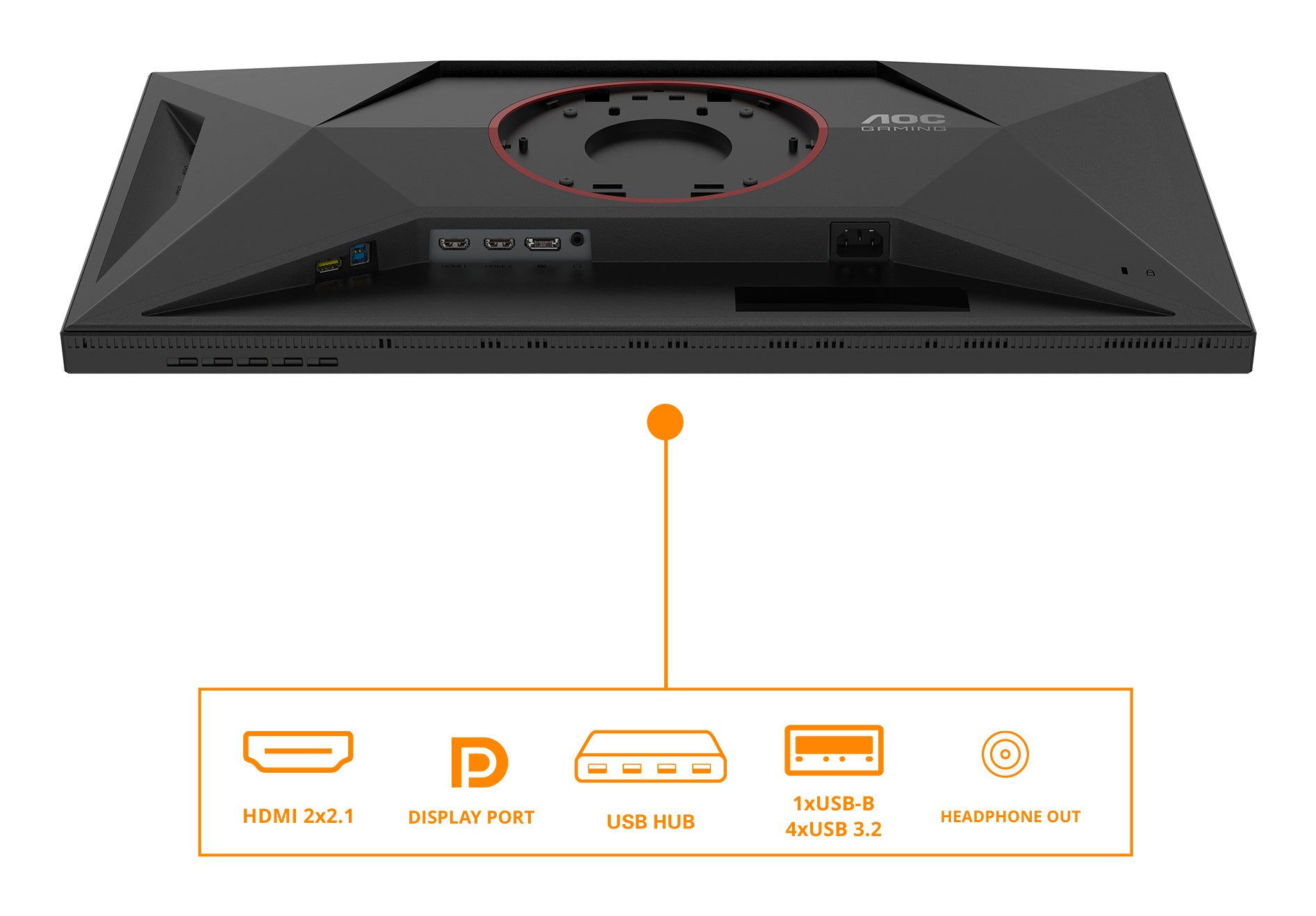 AOC U27G4XM 27p MiniLed UHD Fast IPS 1 ms 160Hz 1200cd/m2 HDMI 2.1 DP USB 3.2 HUB USB