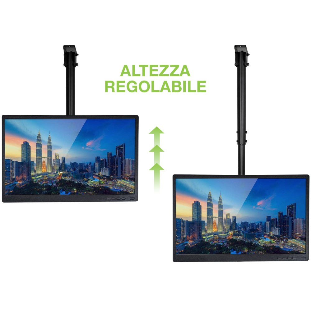 "Techly ICA-CPLB 922L Support de plafond pour TV 23-42"" LED/LCD 50kg réglable"