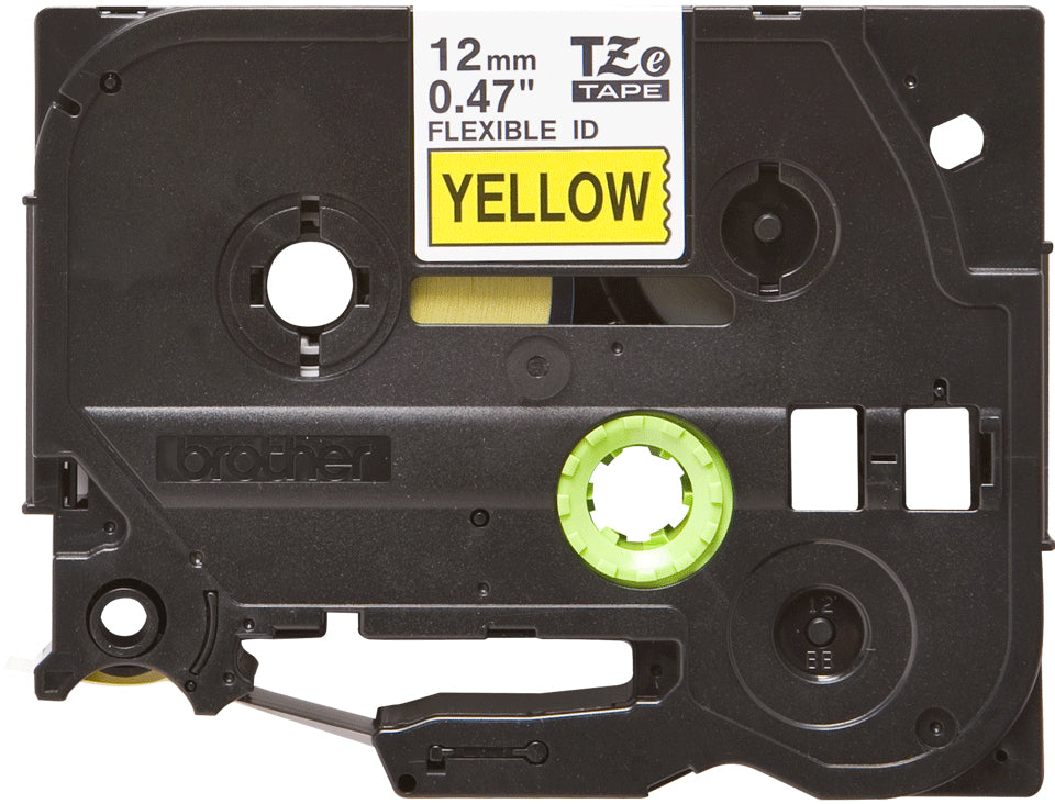 BROTHER P-TOUCH TZE-FX631 noir sur jaune  12mm