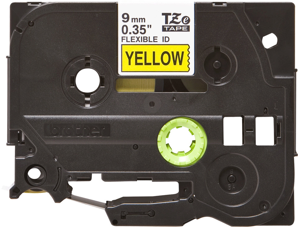 BROTHER P-TOUCH TZE-FX621 noir sur jaune  9mm