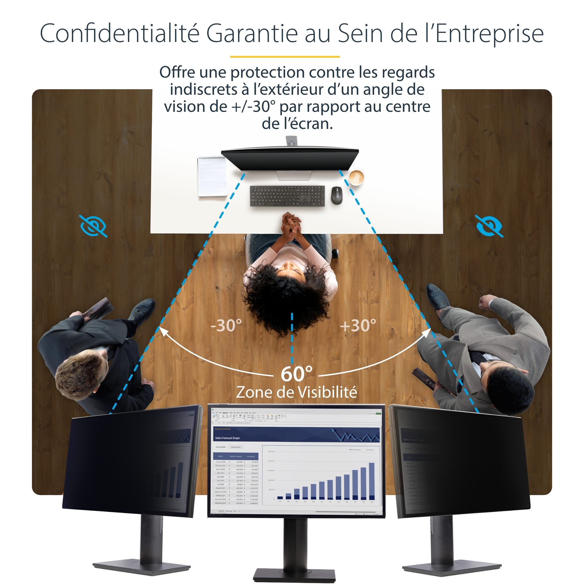 24" Monitor Privacy Screen Hanging