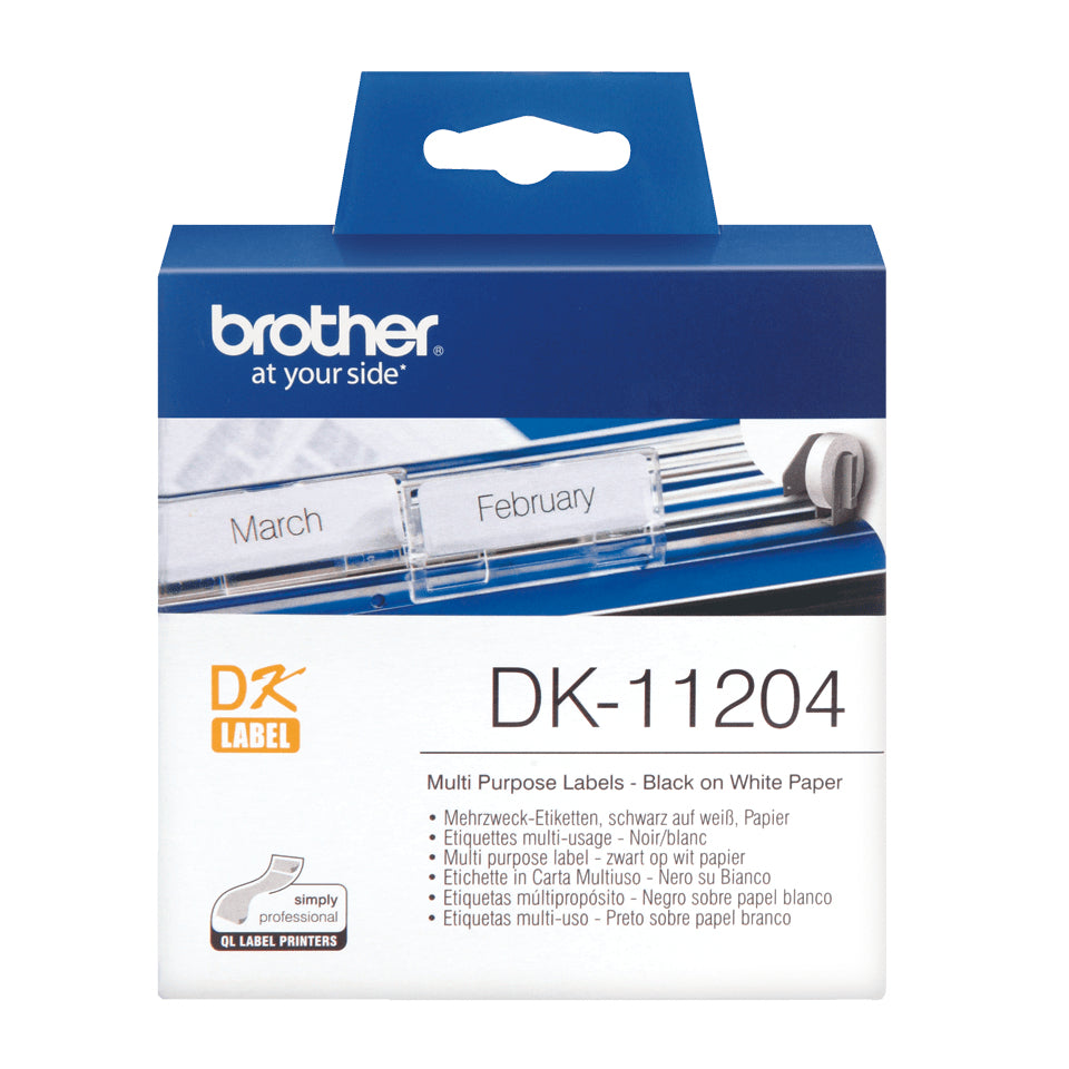 Dual label 400pc/roll 17x54 f QL-series